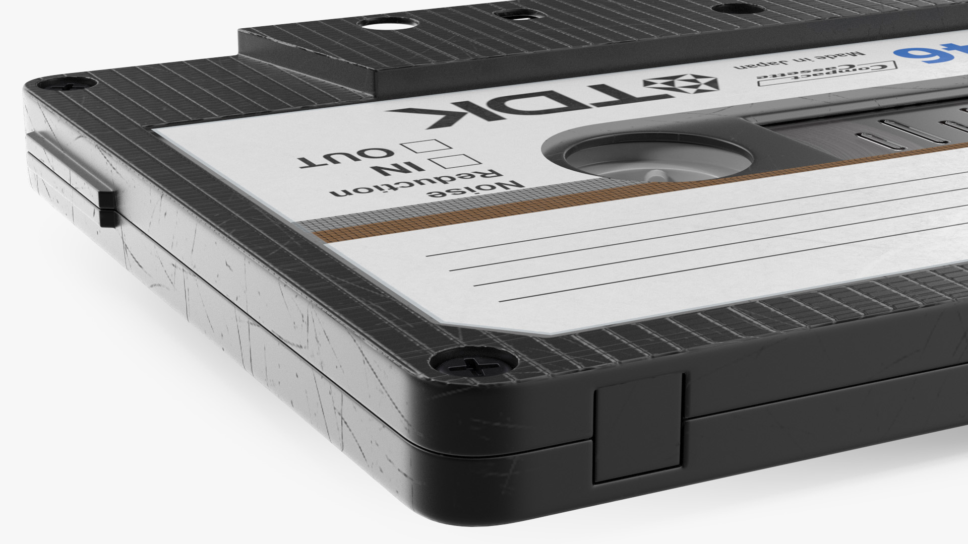 TDK SA C46 Cassette Tape 3D model