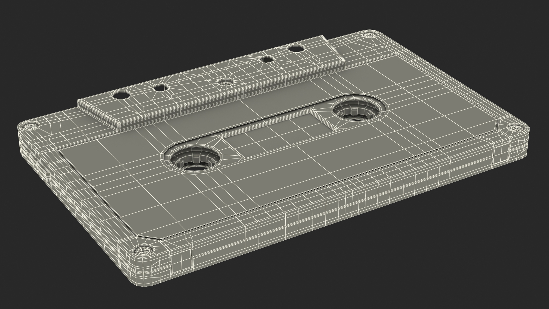 TDK SA C46 Cassette Tape 3D model