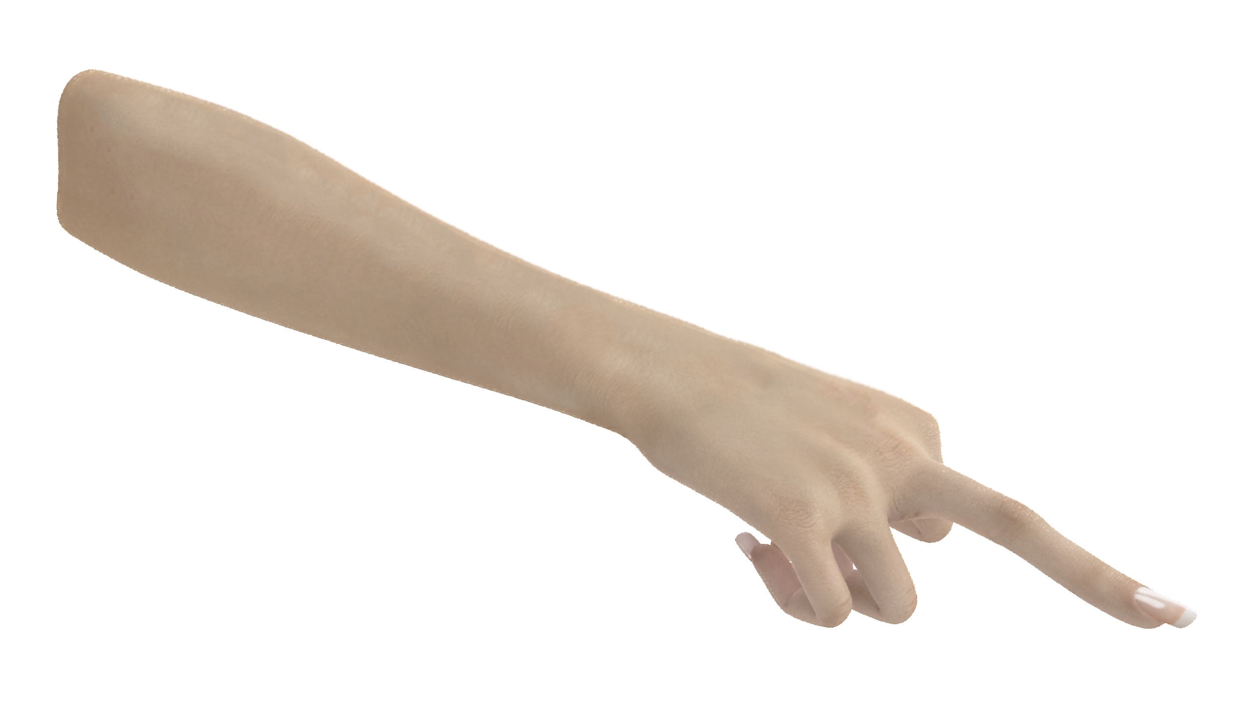 3D model White Woman Hand Middle Finger Sign