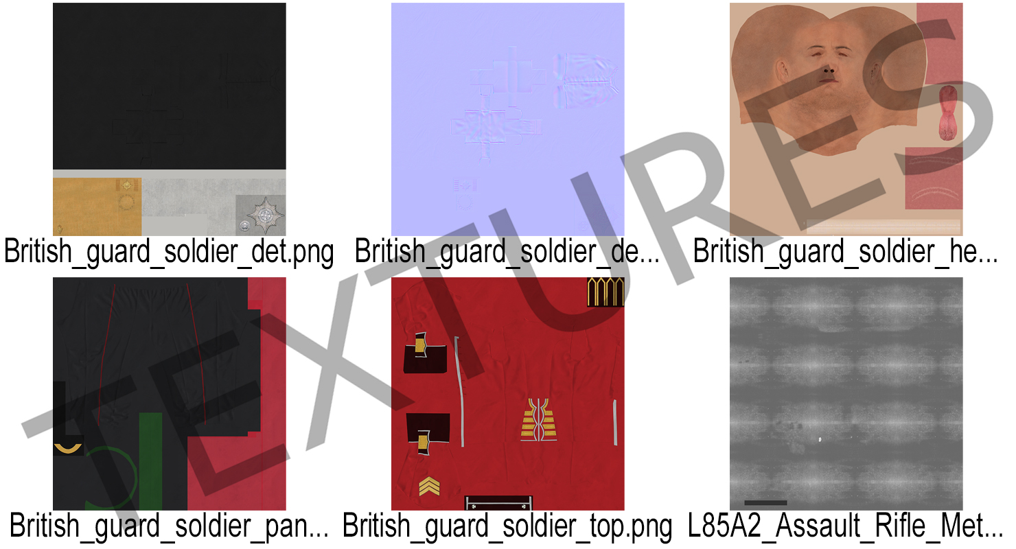 British Royal Guard Soldier 3D