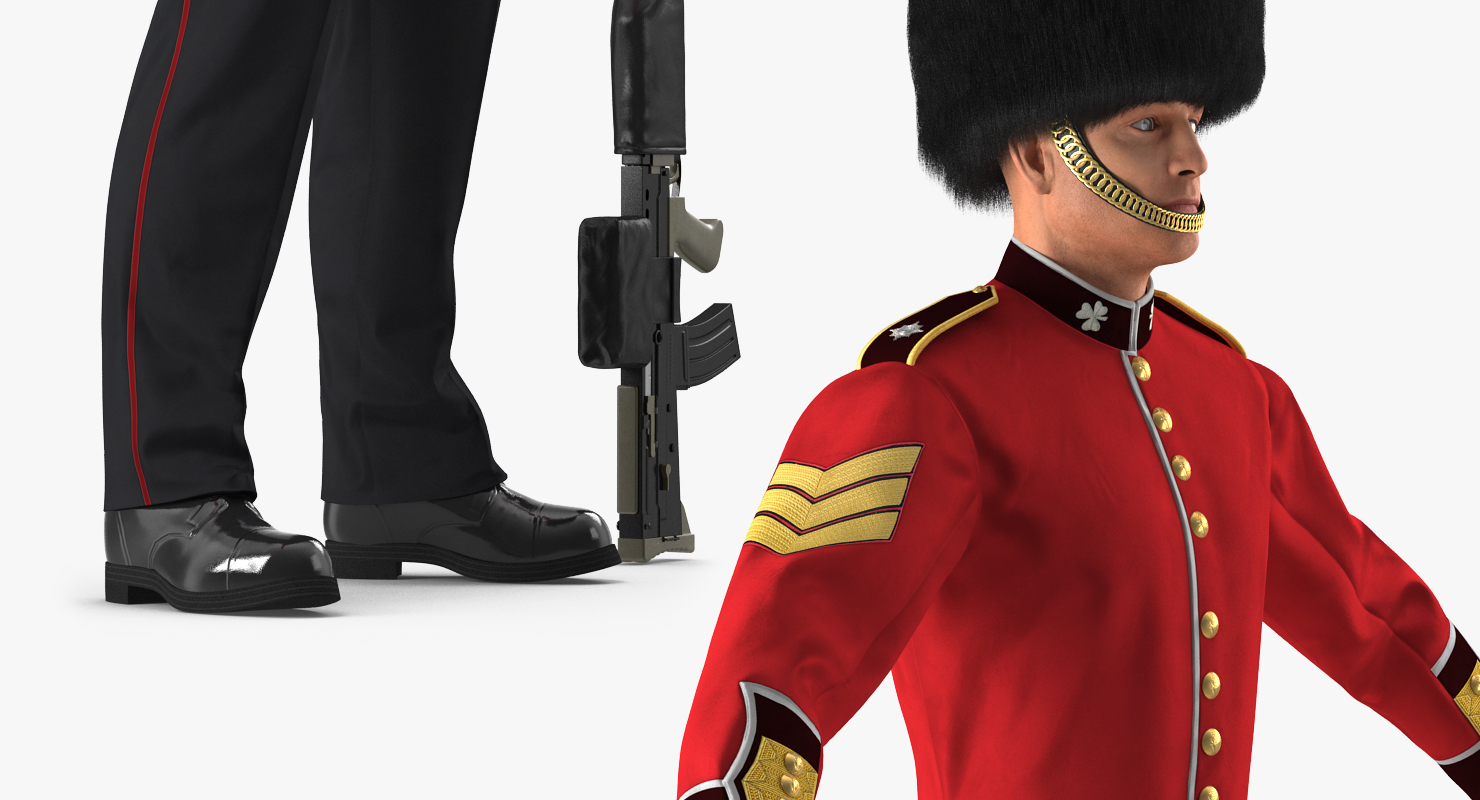 British Royal Guard Soldier 3D