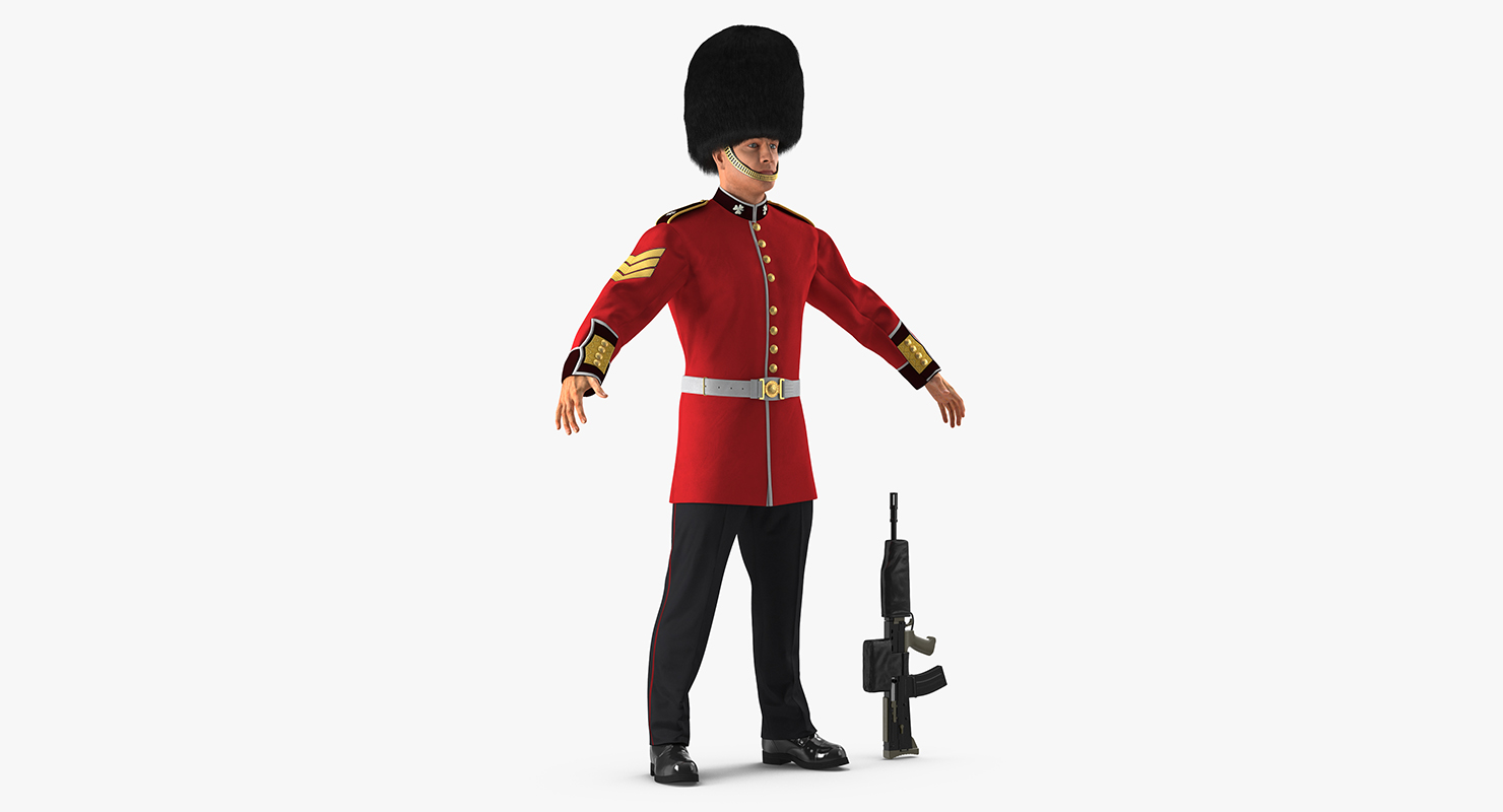 British Royal Guard Soldier 3D