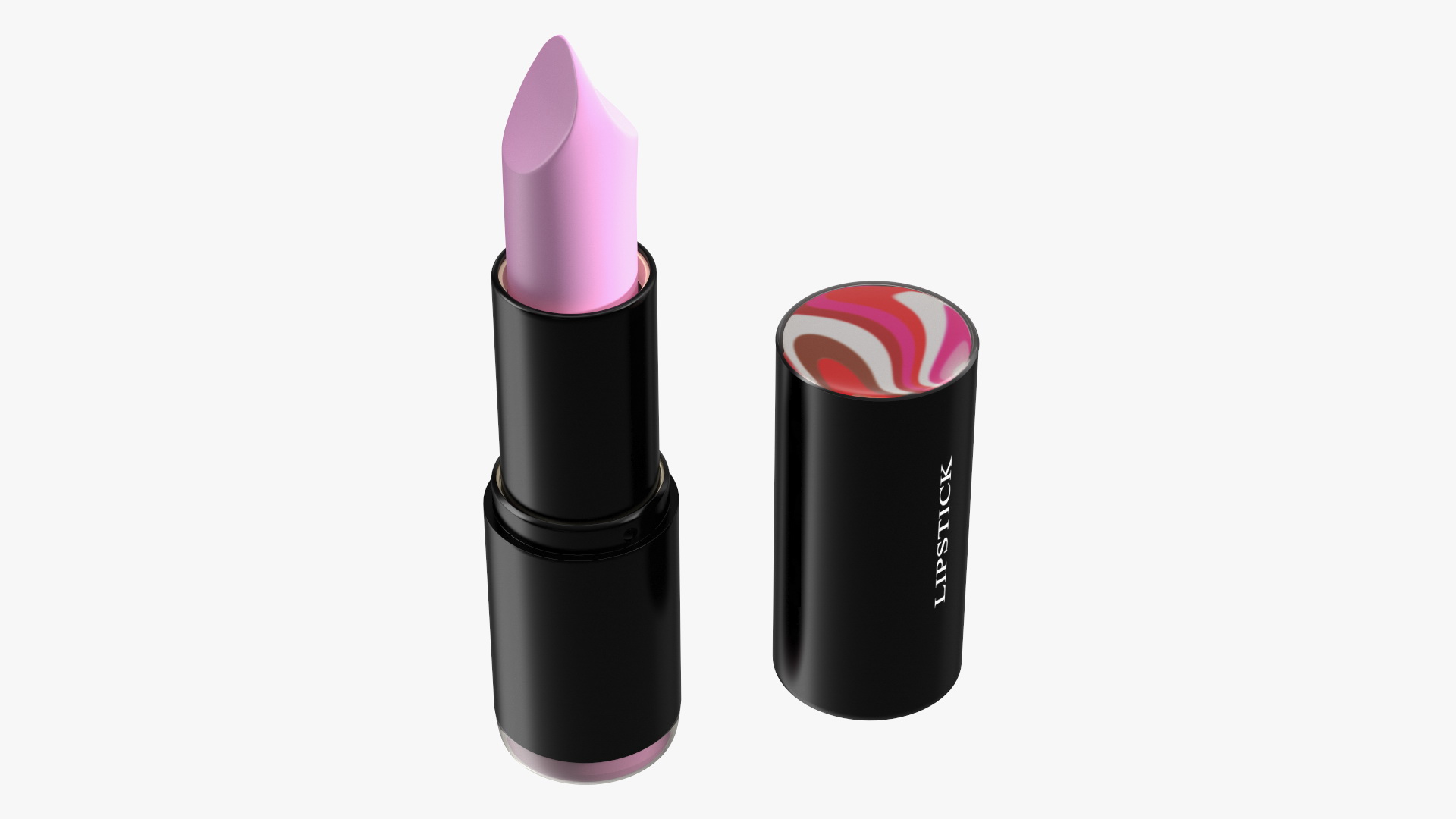 3D model Round Pink Color Lipstick