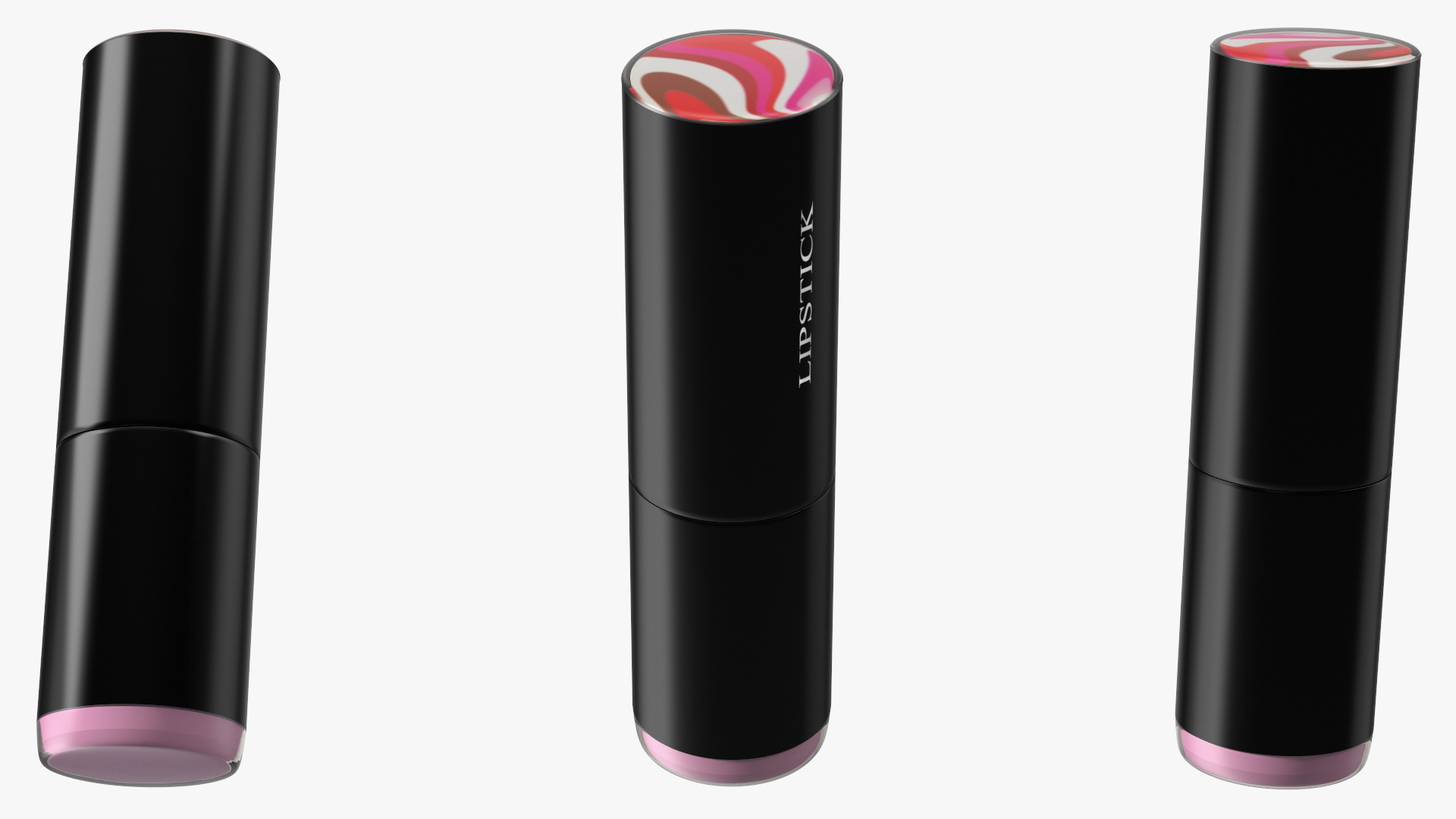 3D model Round Pink Color Lipstick