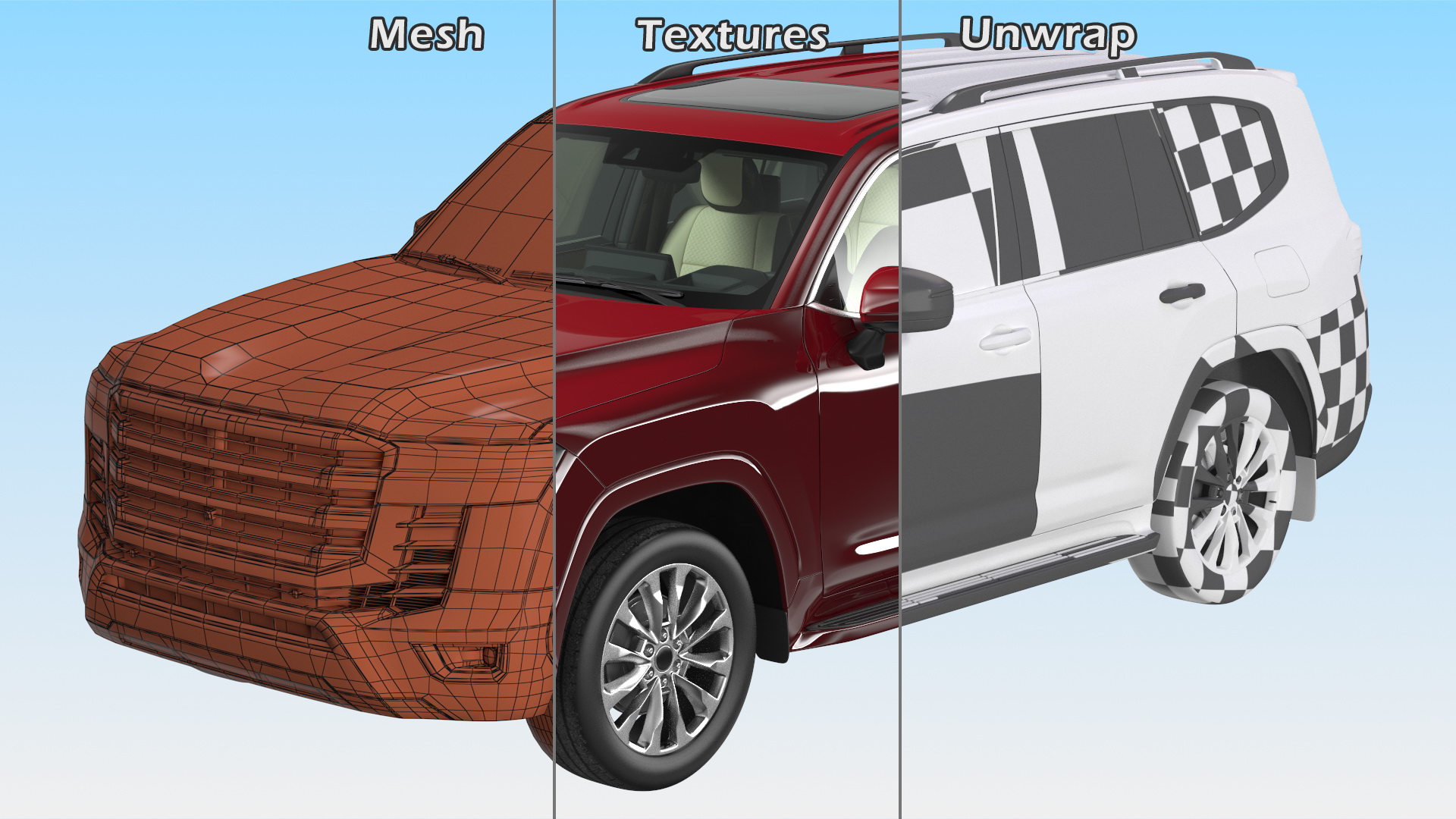 3D model Full Size SUV 2022 Rigged