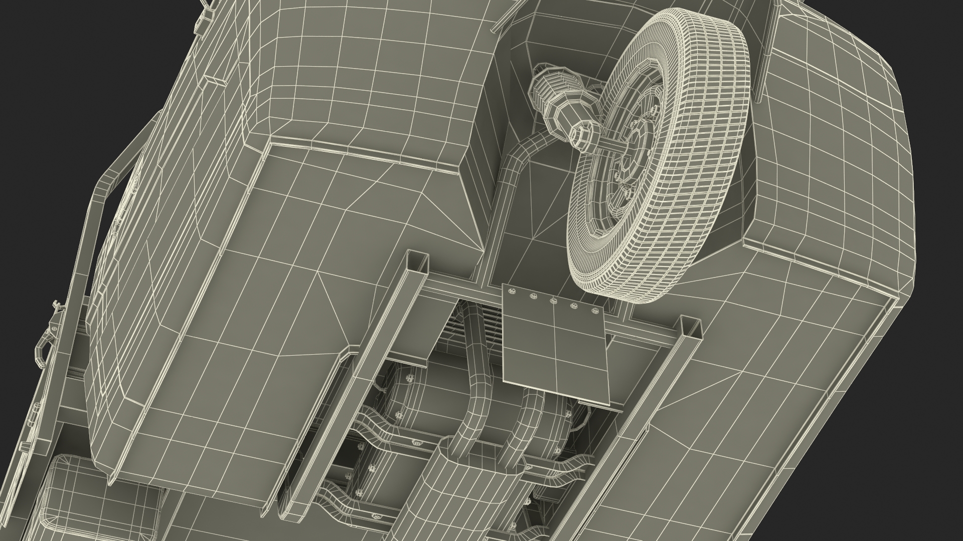 3D model Three Wheel Cargo Tuk-Tuk with Open Body