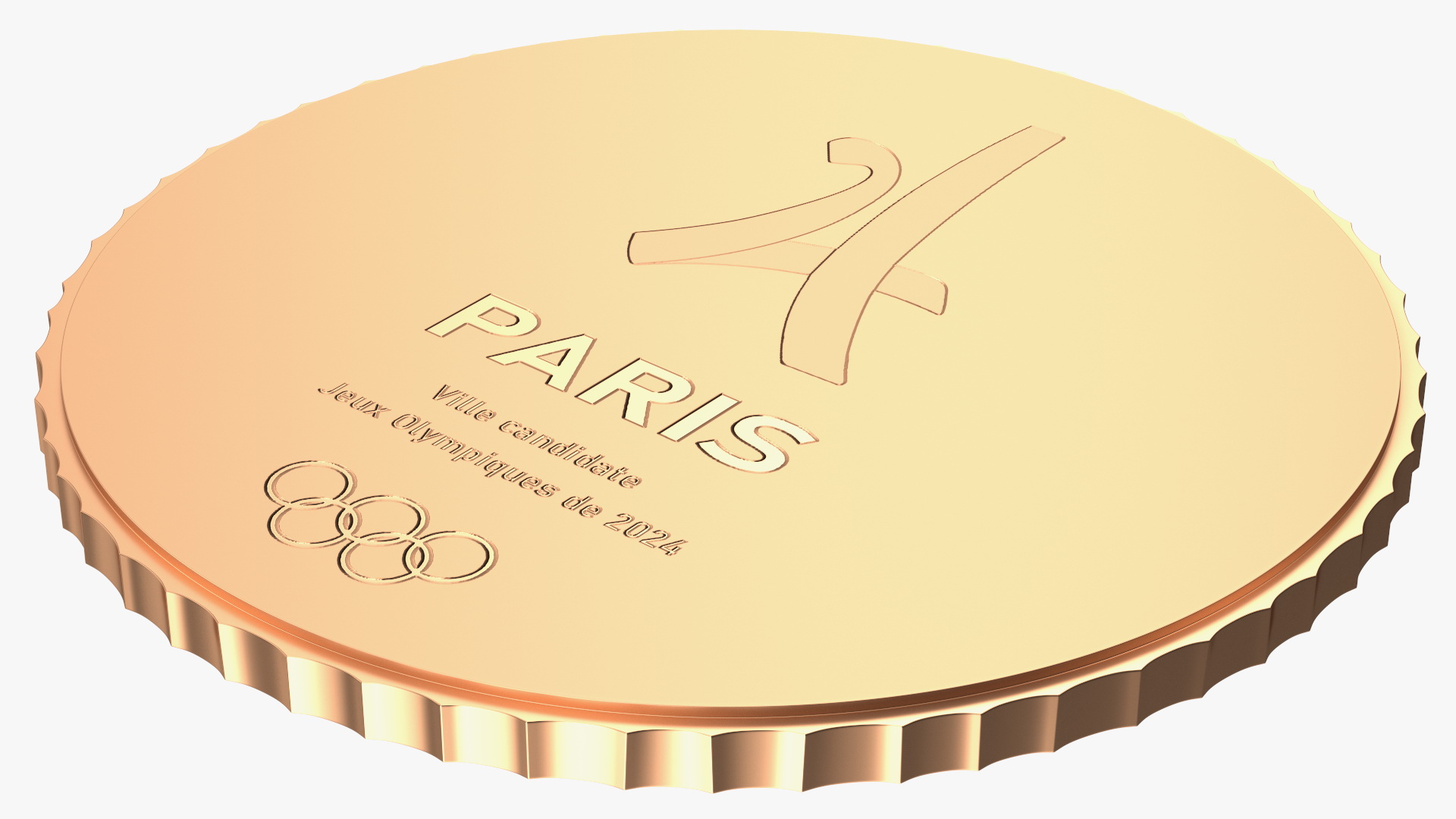 3D Bronze Olympic Medal Paris 2024