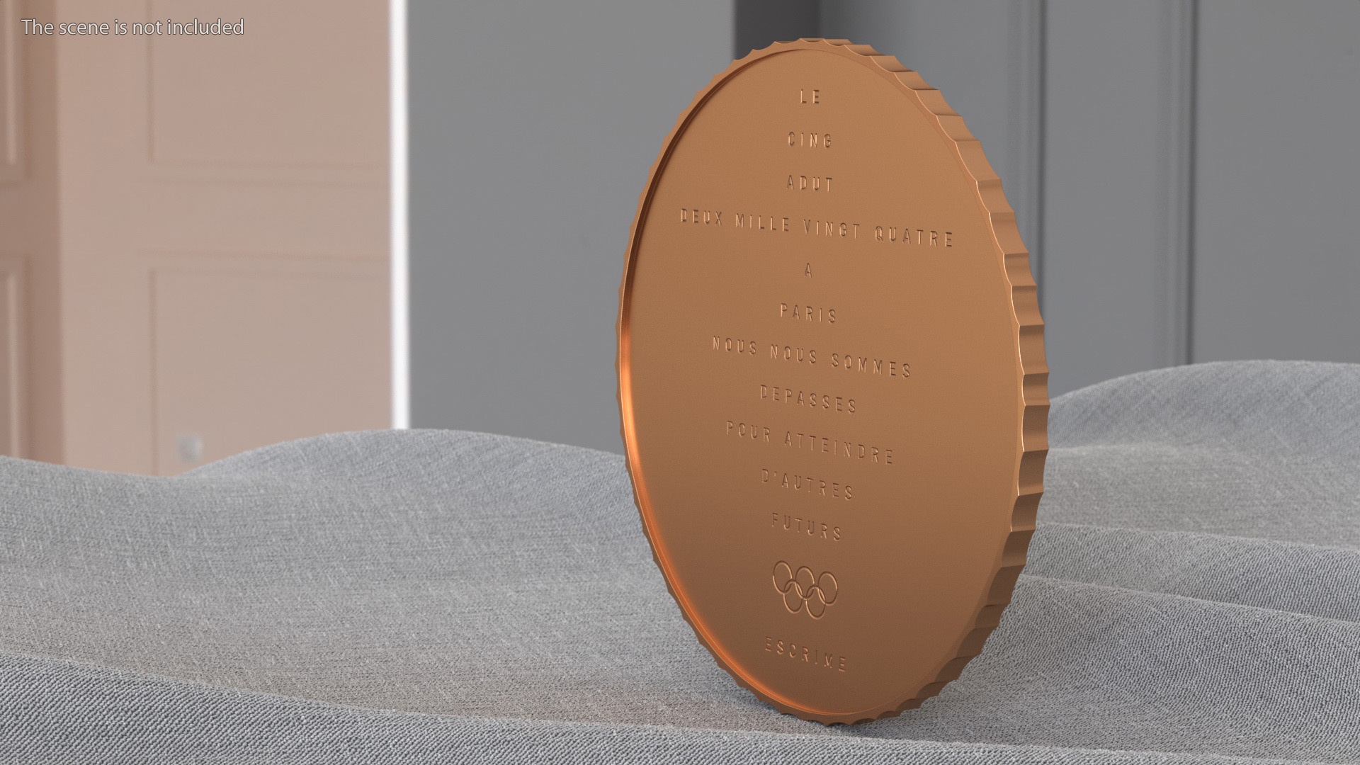 3D Bronze Olympic Medal Paris 2024