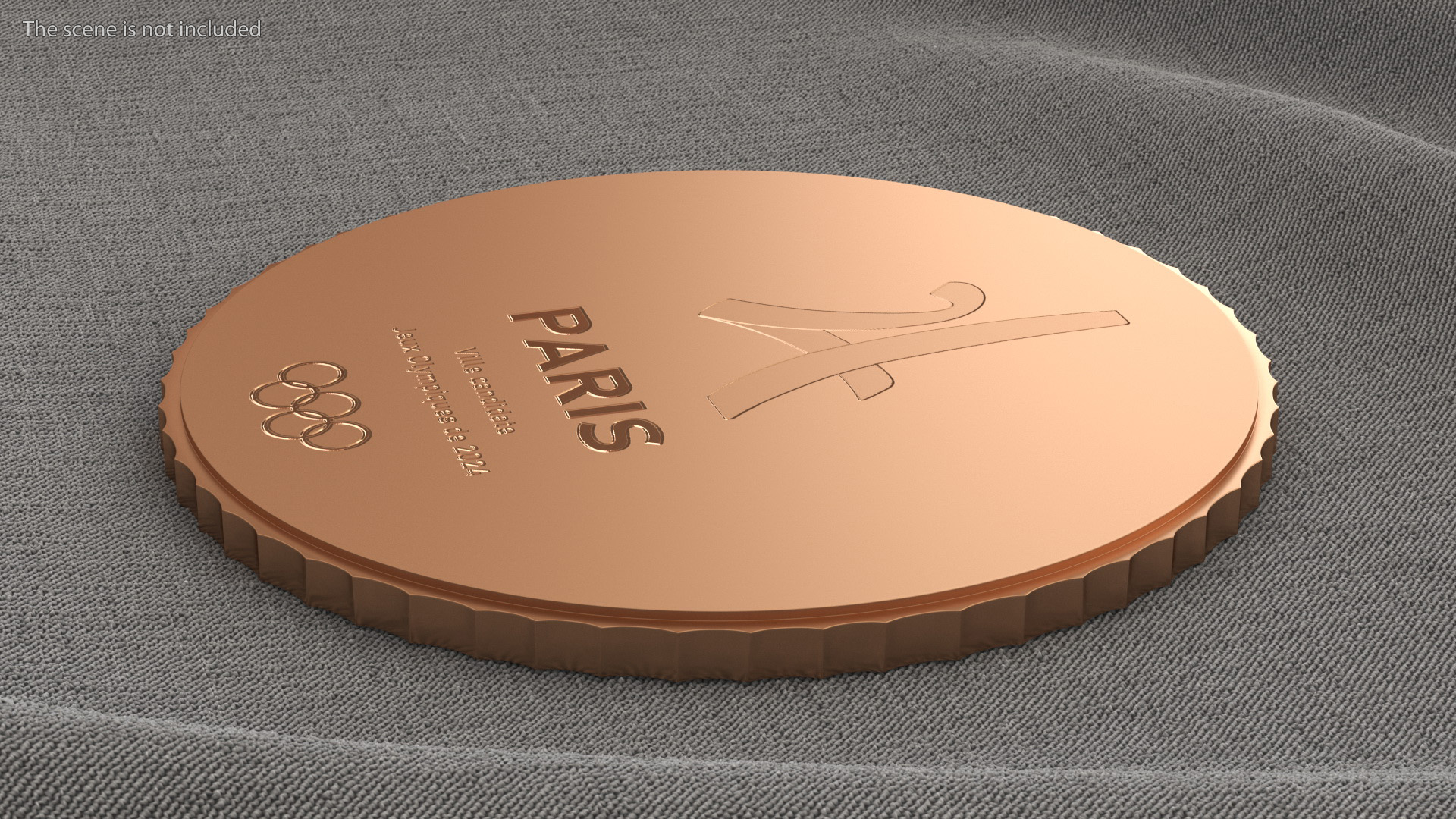 3D Bronze Olympic Medal Paris 2024