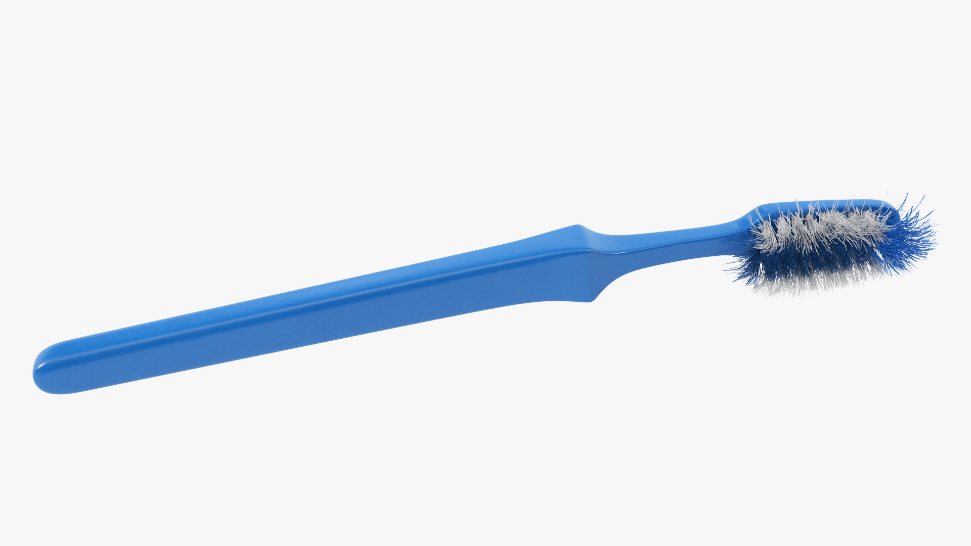 3D Used Plastic Toothbrush model