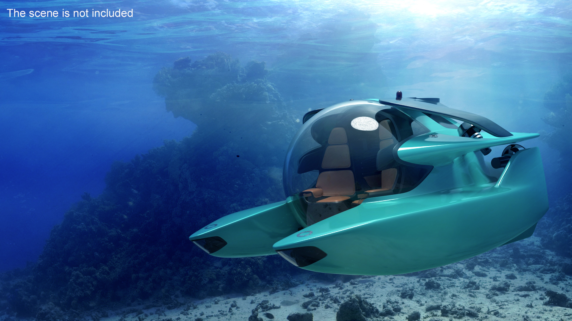 3D Luxurious Personal Submarine model