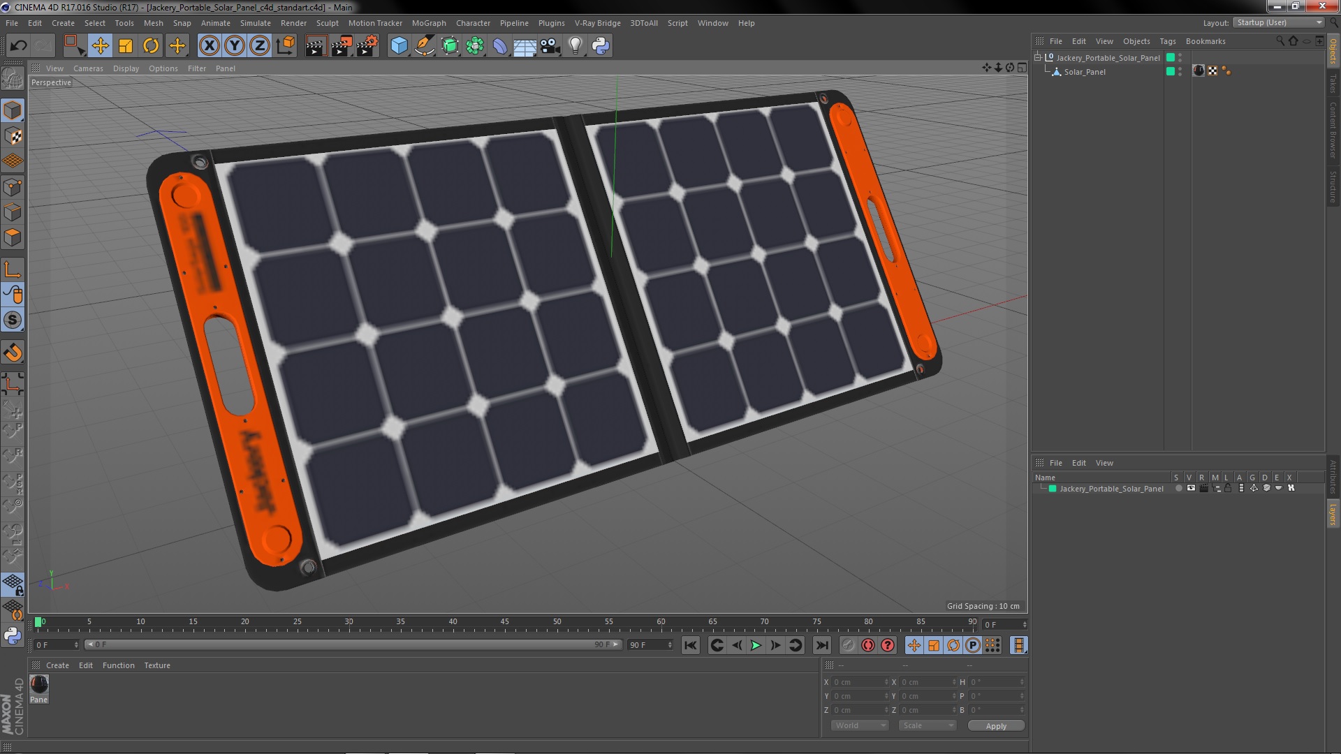 3D Jackery Portable Solar Panel model