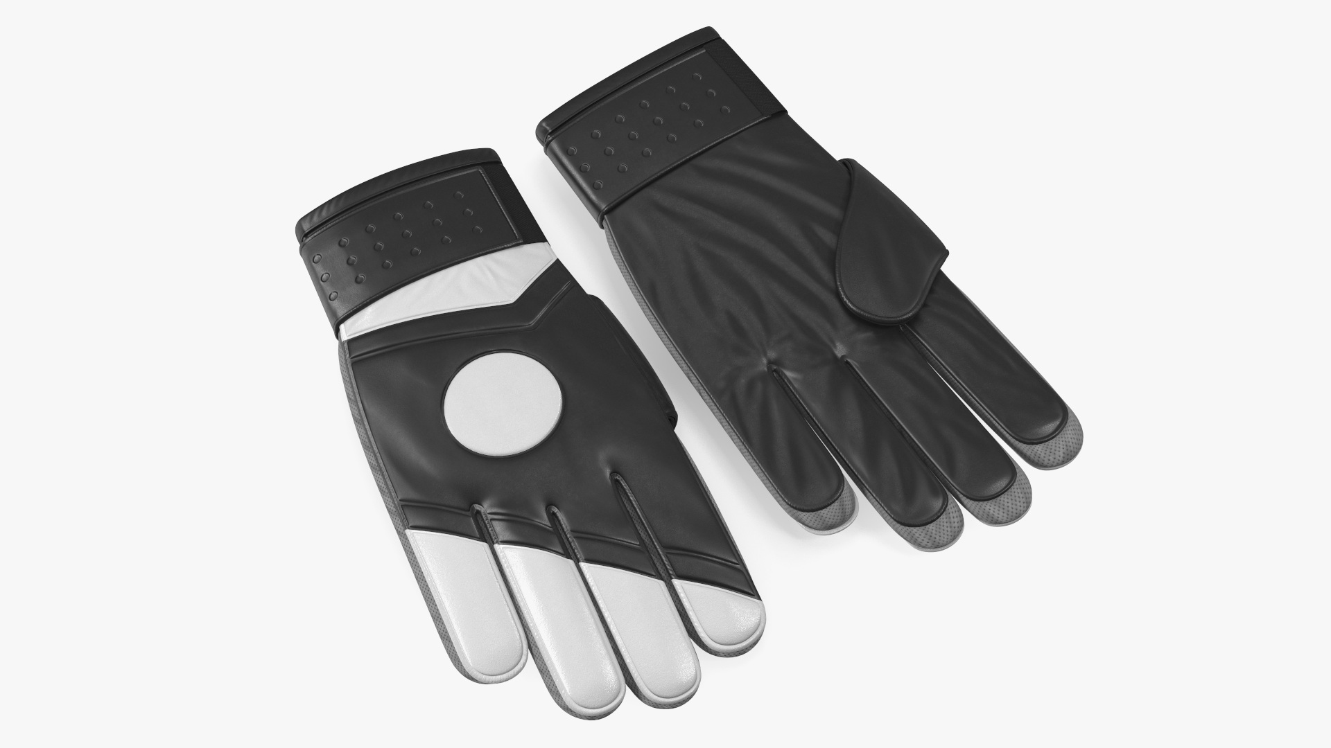 3D model Leather Goalkeeper Gloves