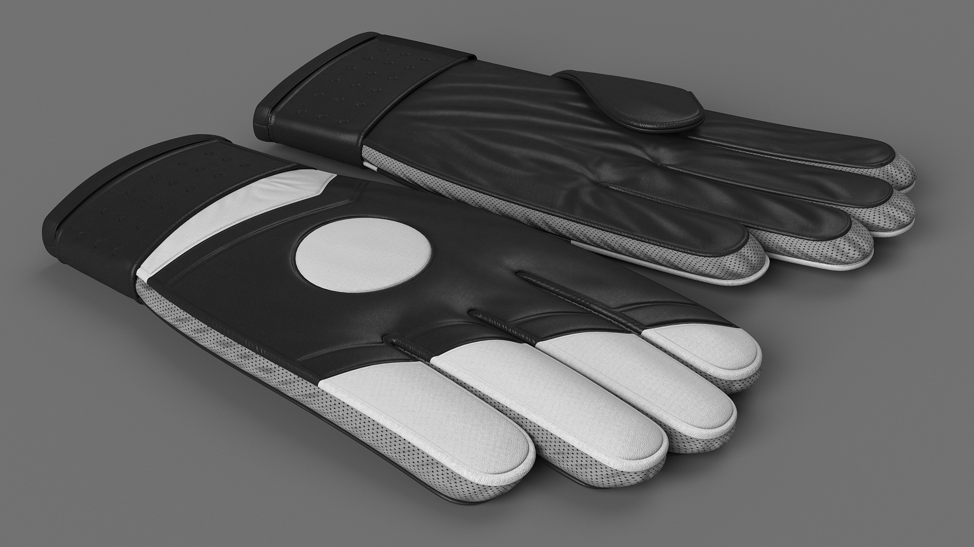 3D model Leather Goalkeeper Gloves