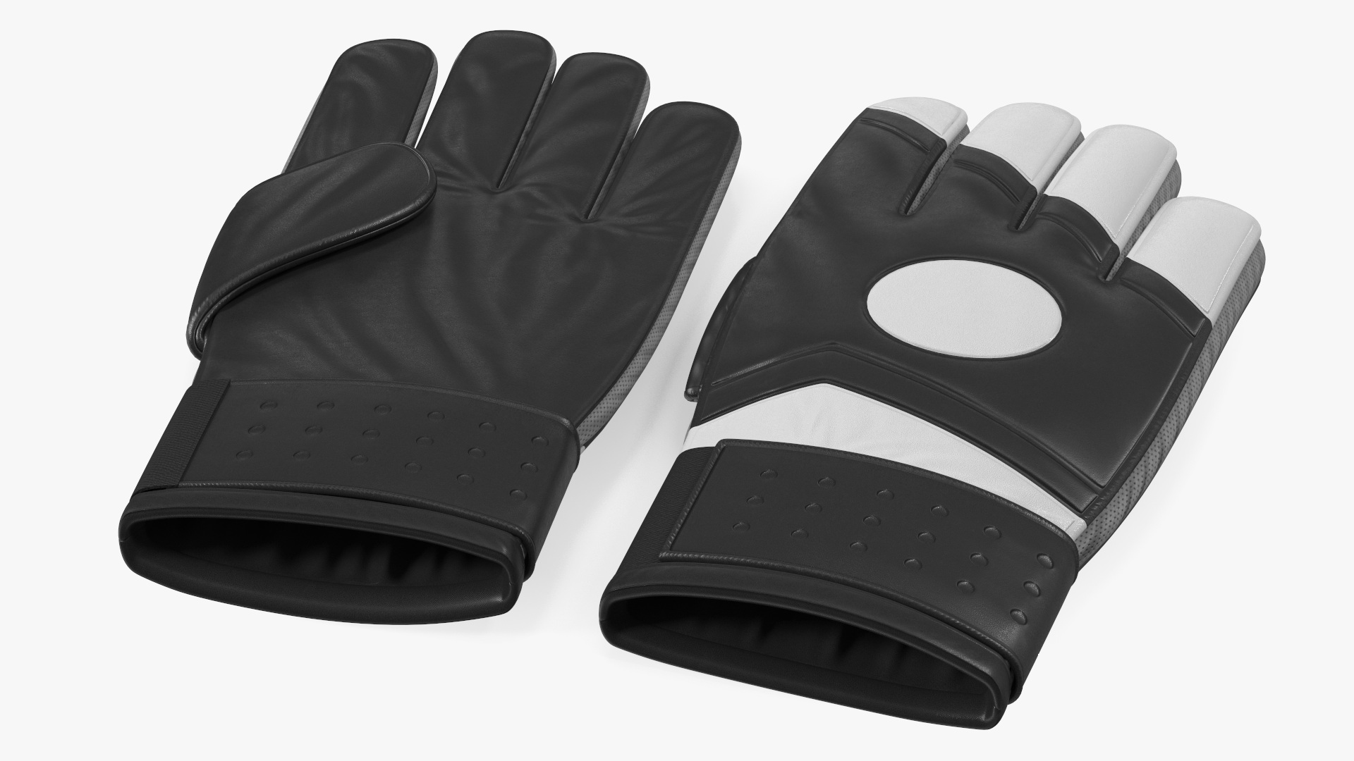 3D model Leather Goalkeeper Gloves