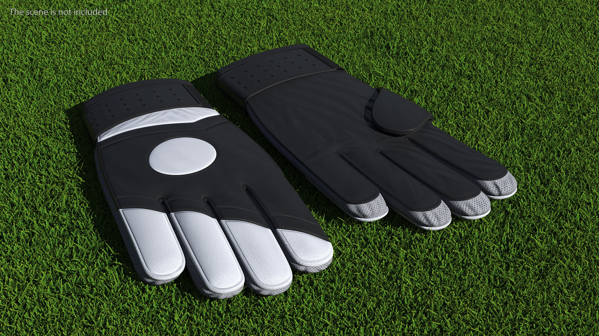 3D model Leather Goalkeeper Gloves