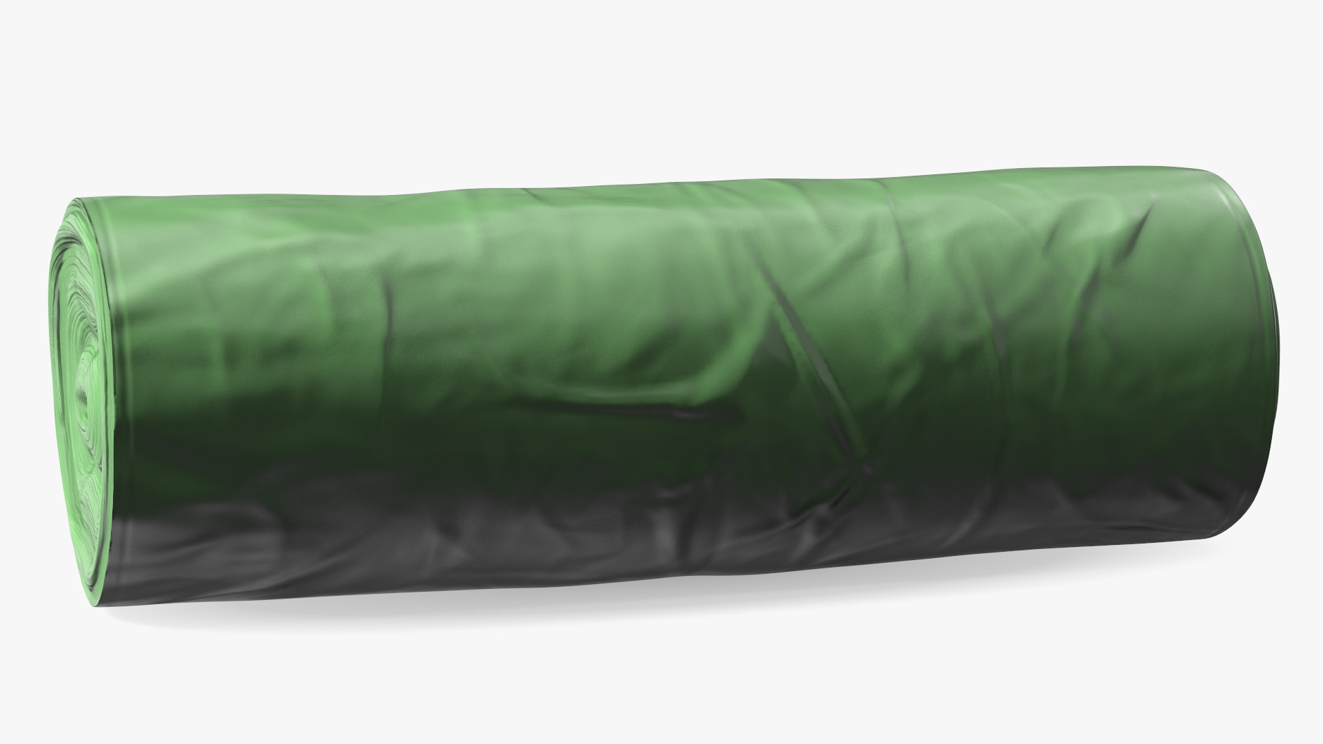 Green Eco Trash Bag Roll 3D model