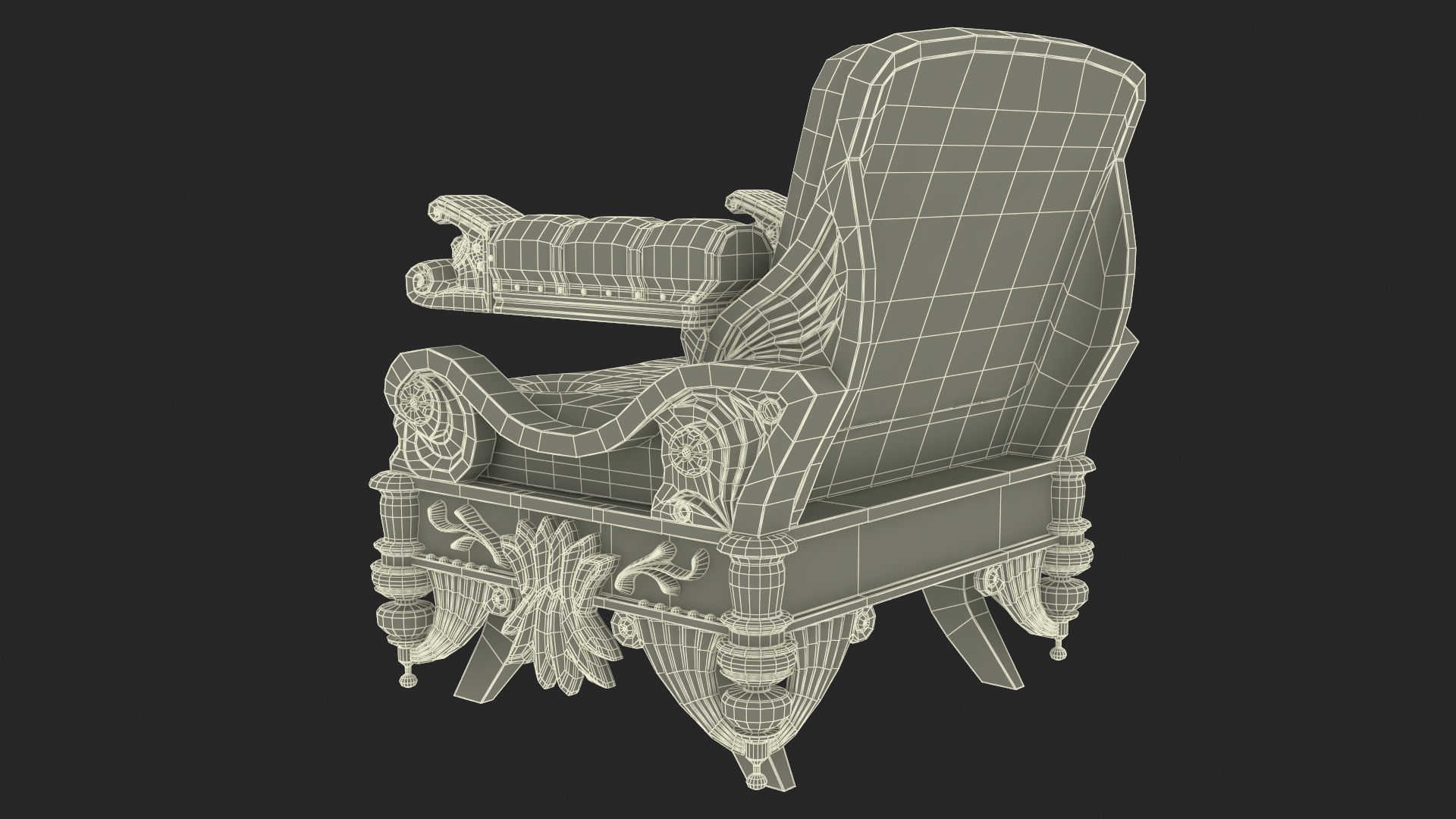 3D model Empire Armchair