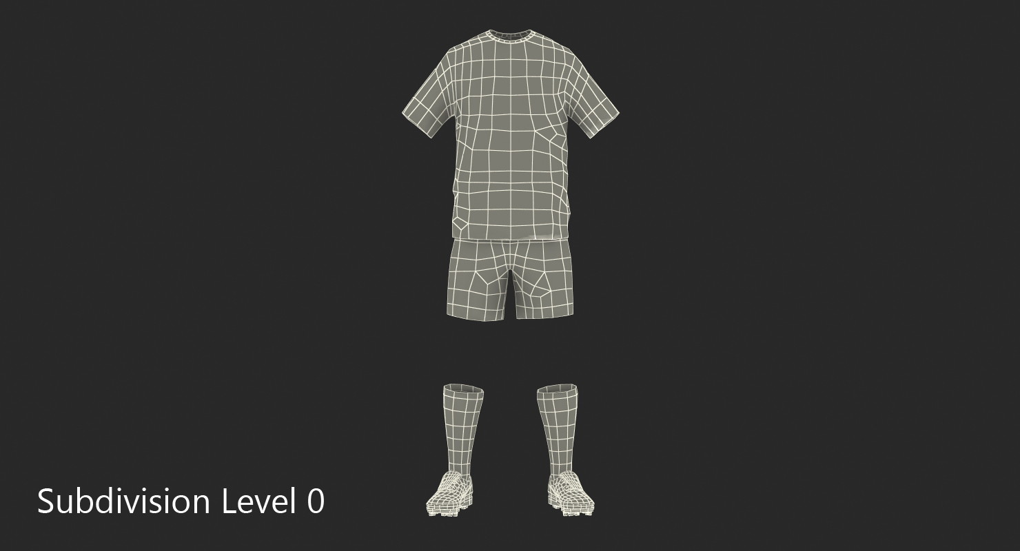 3D model Soccer Uniform Milan