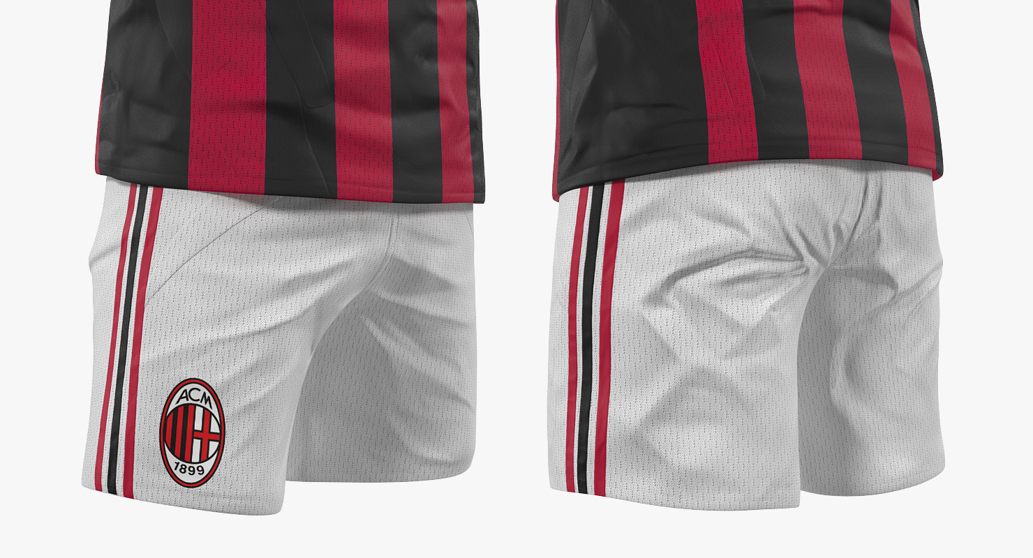 3D model Soccer Uniform Milan