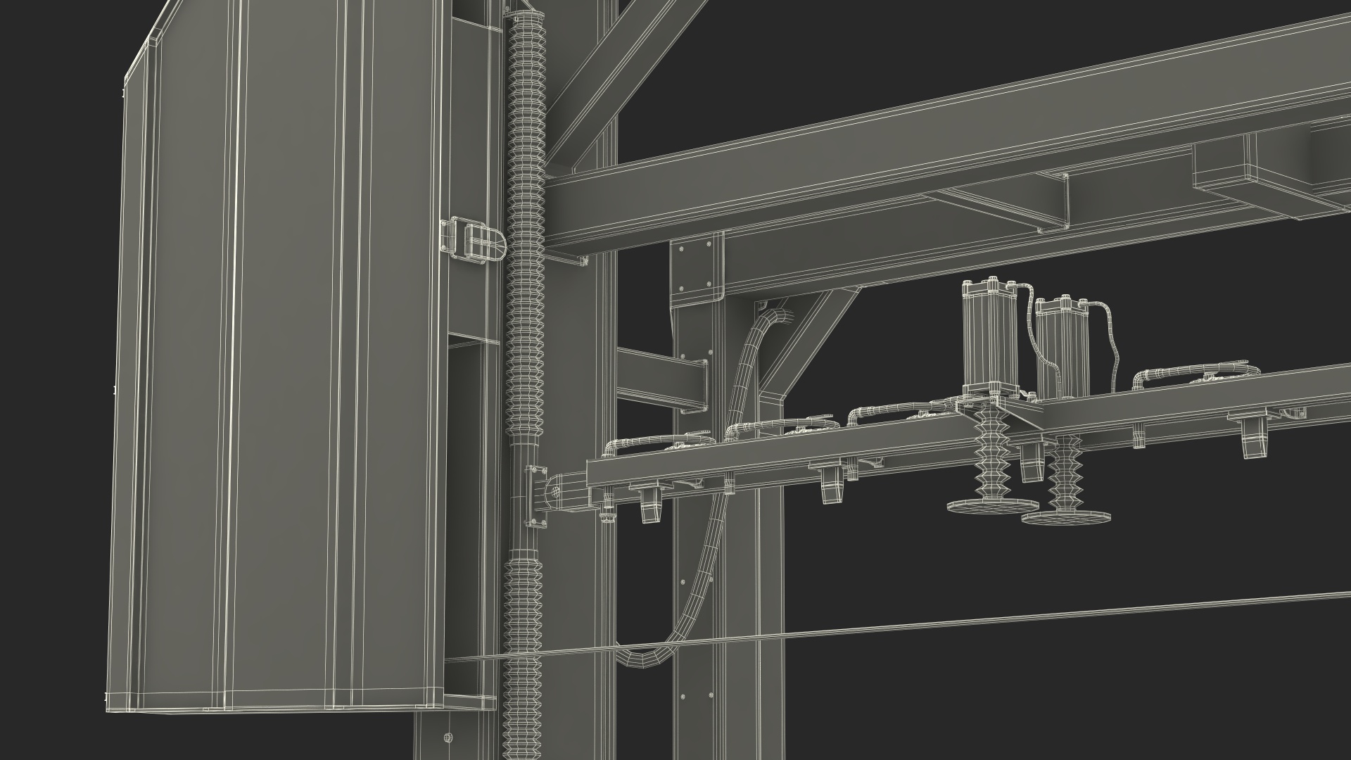 3D Stone Cutting Machine Rigged model