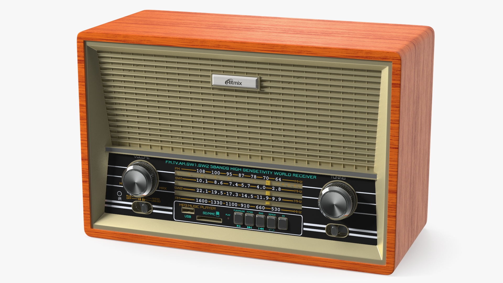 3D model Ritmix Vintage Radio