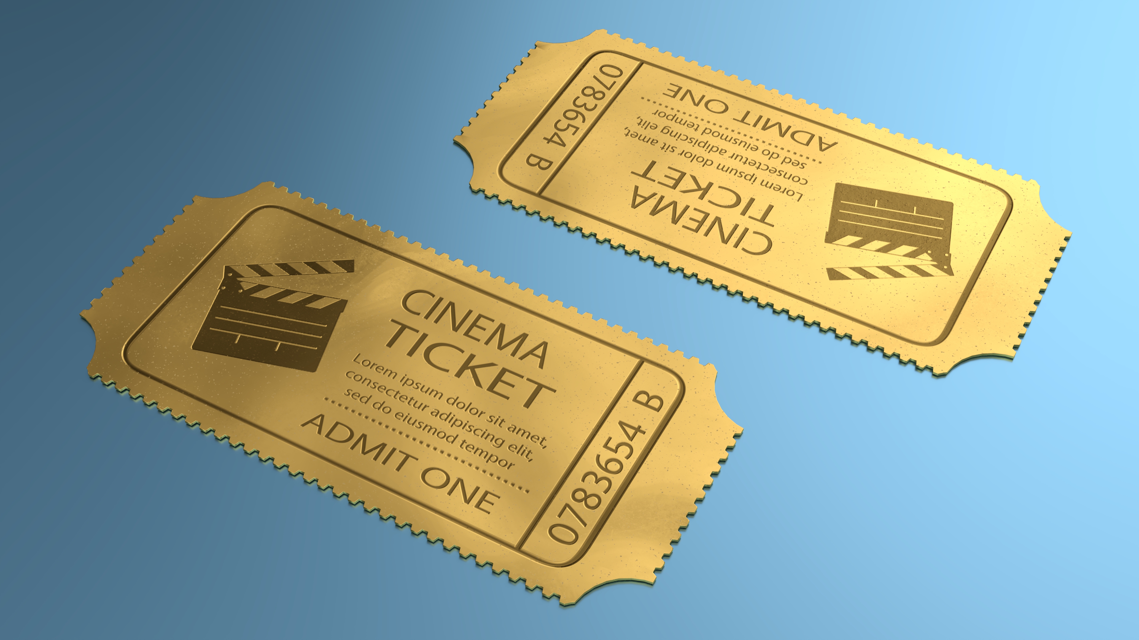 3D model Cinema Golden Ticket