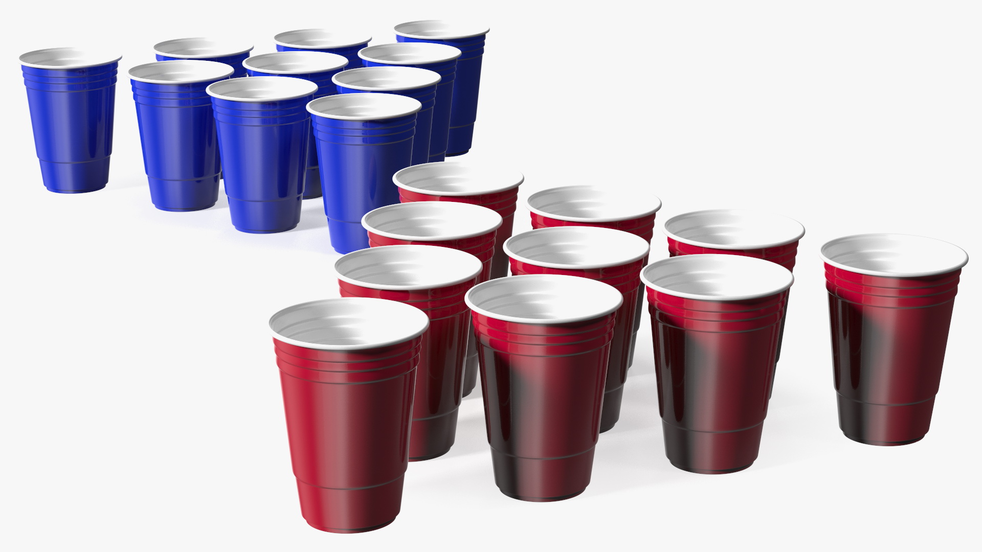 Beer Pong Cups 3D model