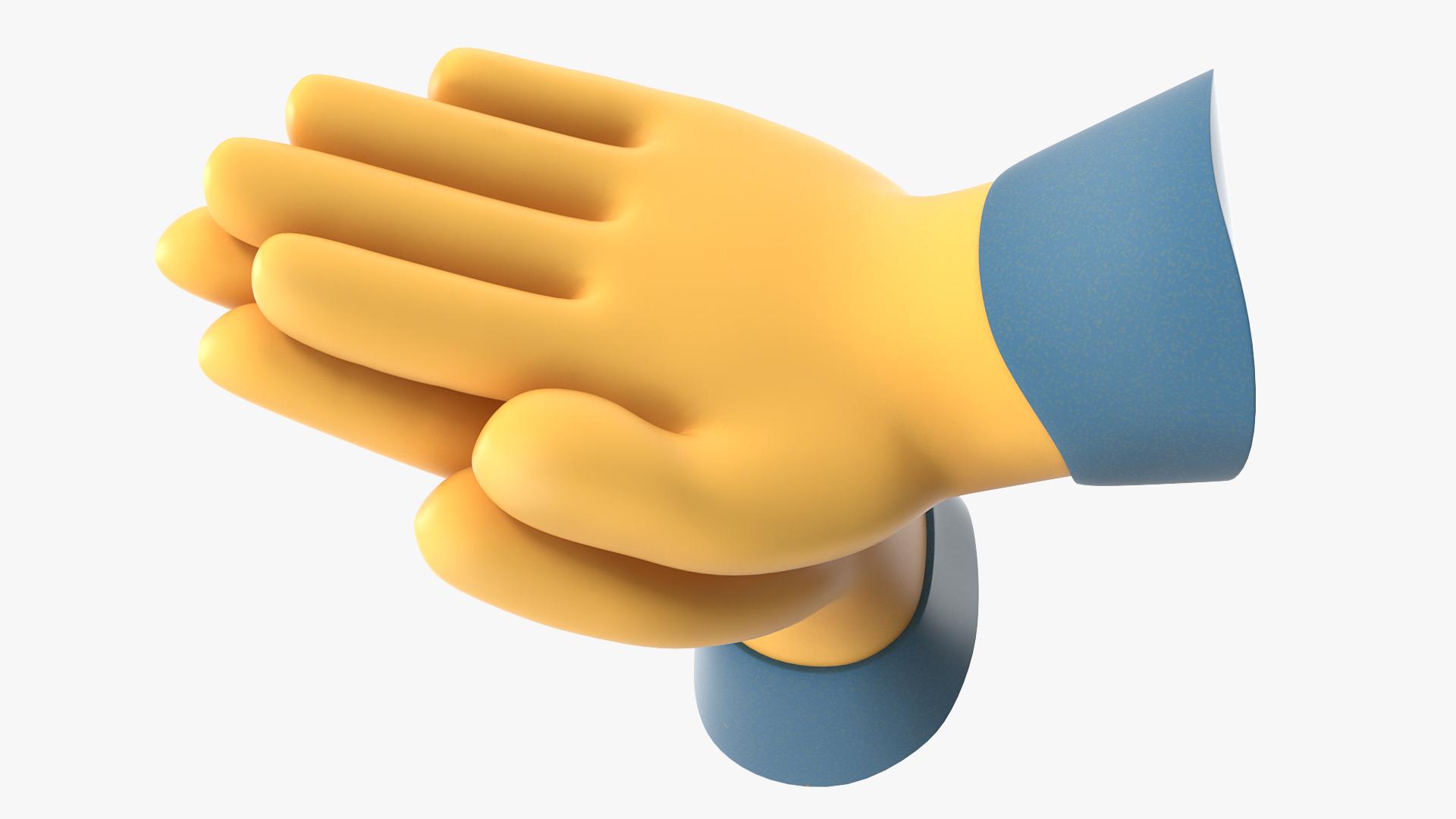 3D Folded Hands Emoji model