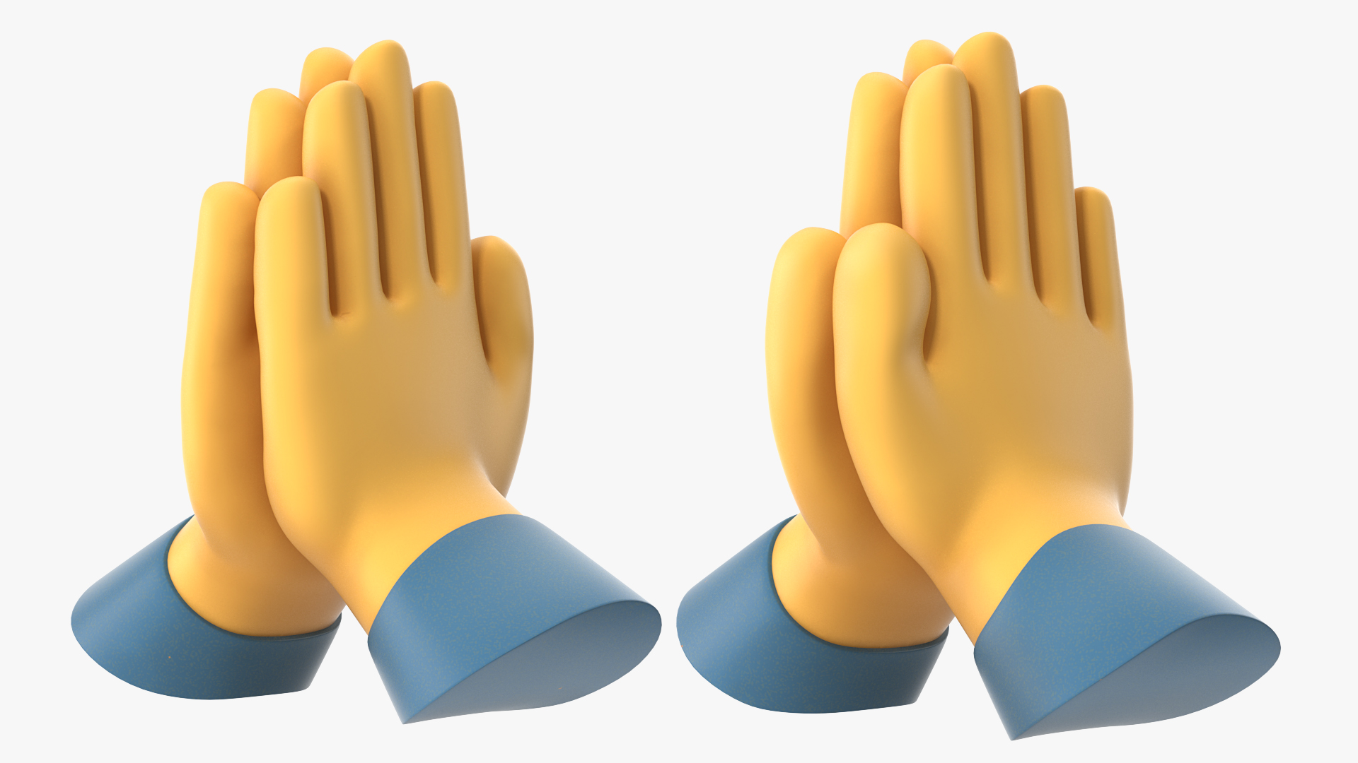 3D Folded Hands Emoji model