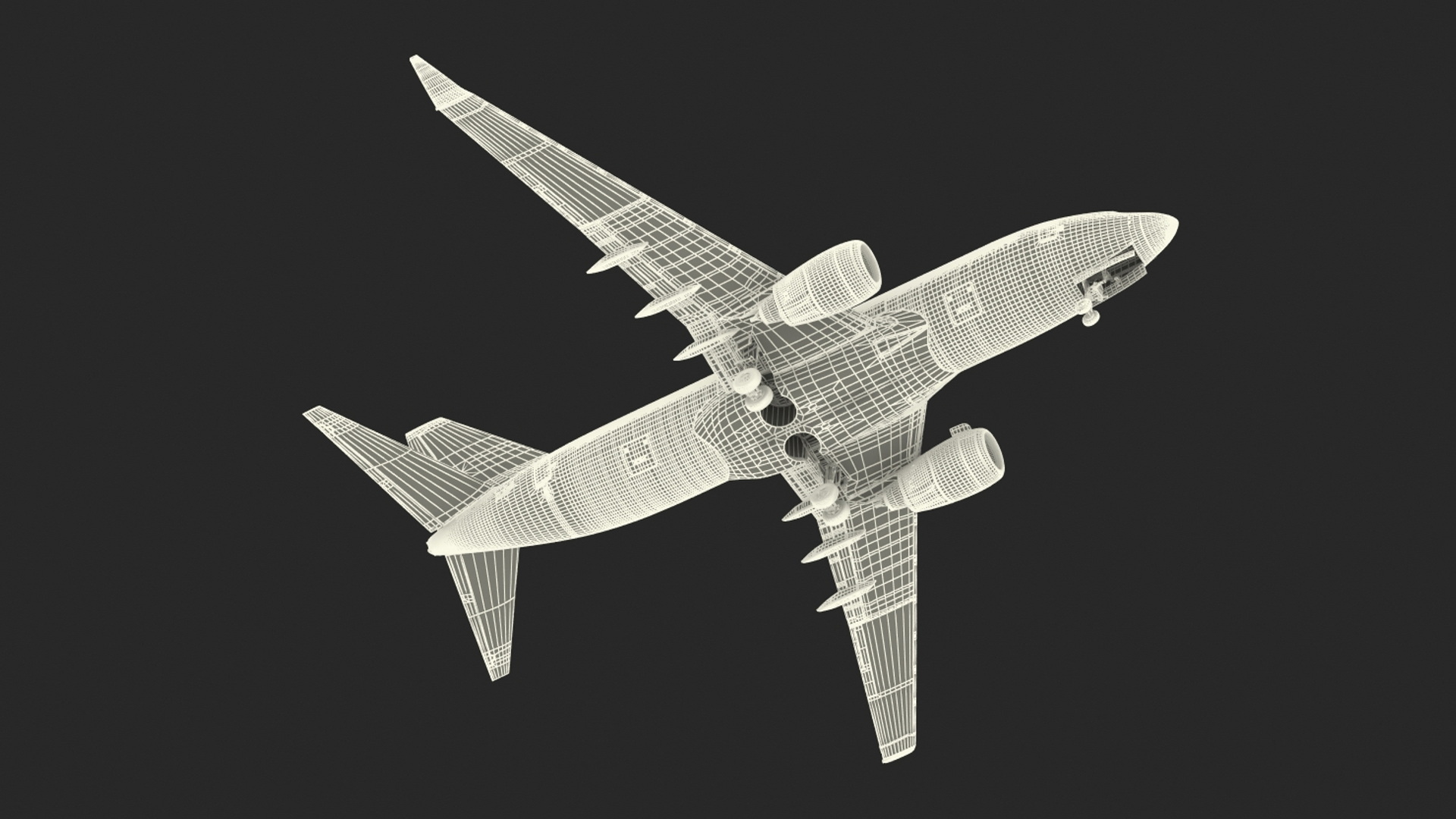 3D American Airlines Boeing 737-700 with Interior Rigged model