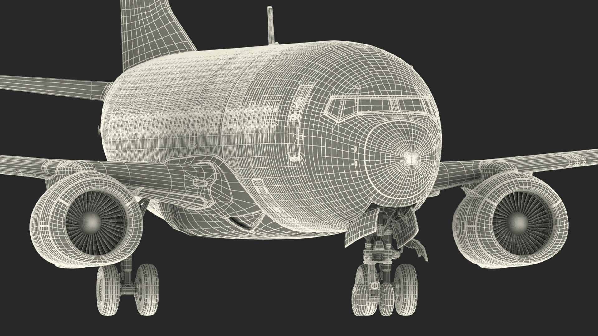 3D American Airlines Boeing 737-700 with Interior Rigged model