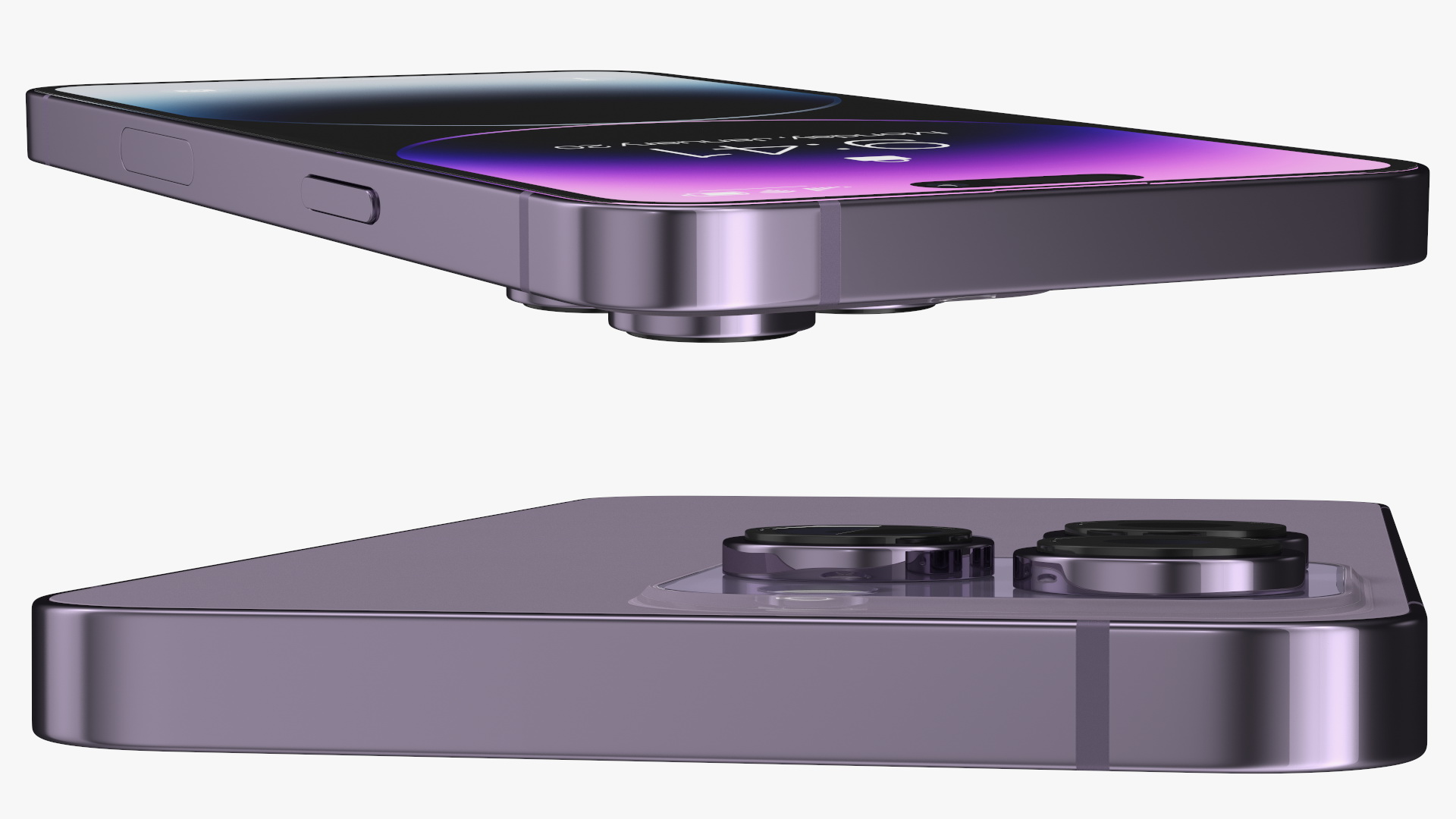 3D model Apple iPhone 14 Pro Max Deep Purple