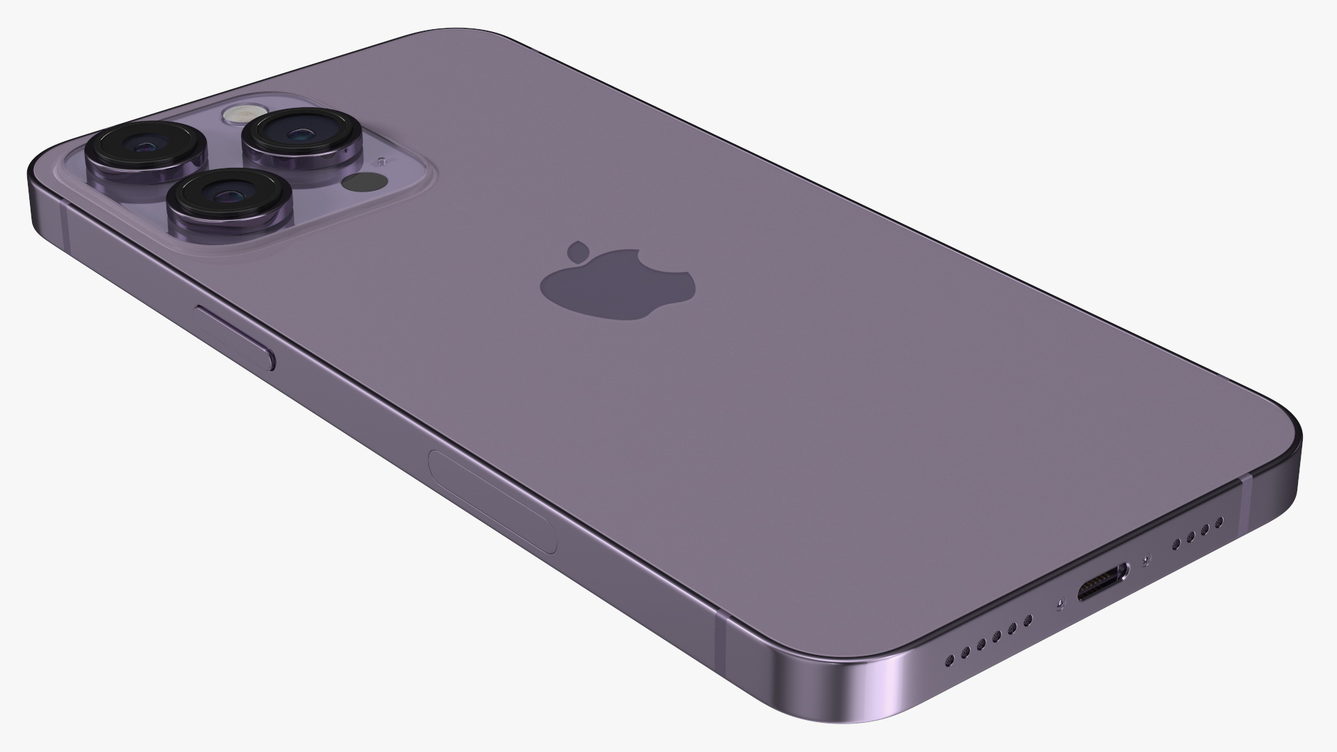 3D model Apple iPhone 14 Pro Max Deep Purple