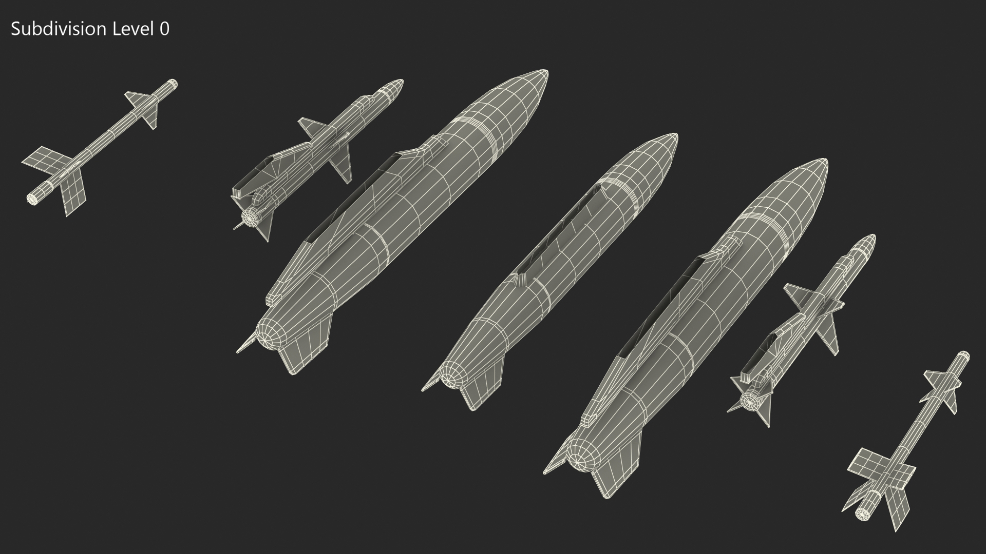 3D model Fighter Jet Armament