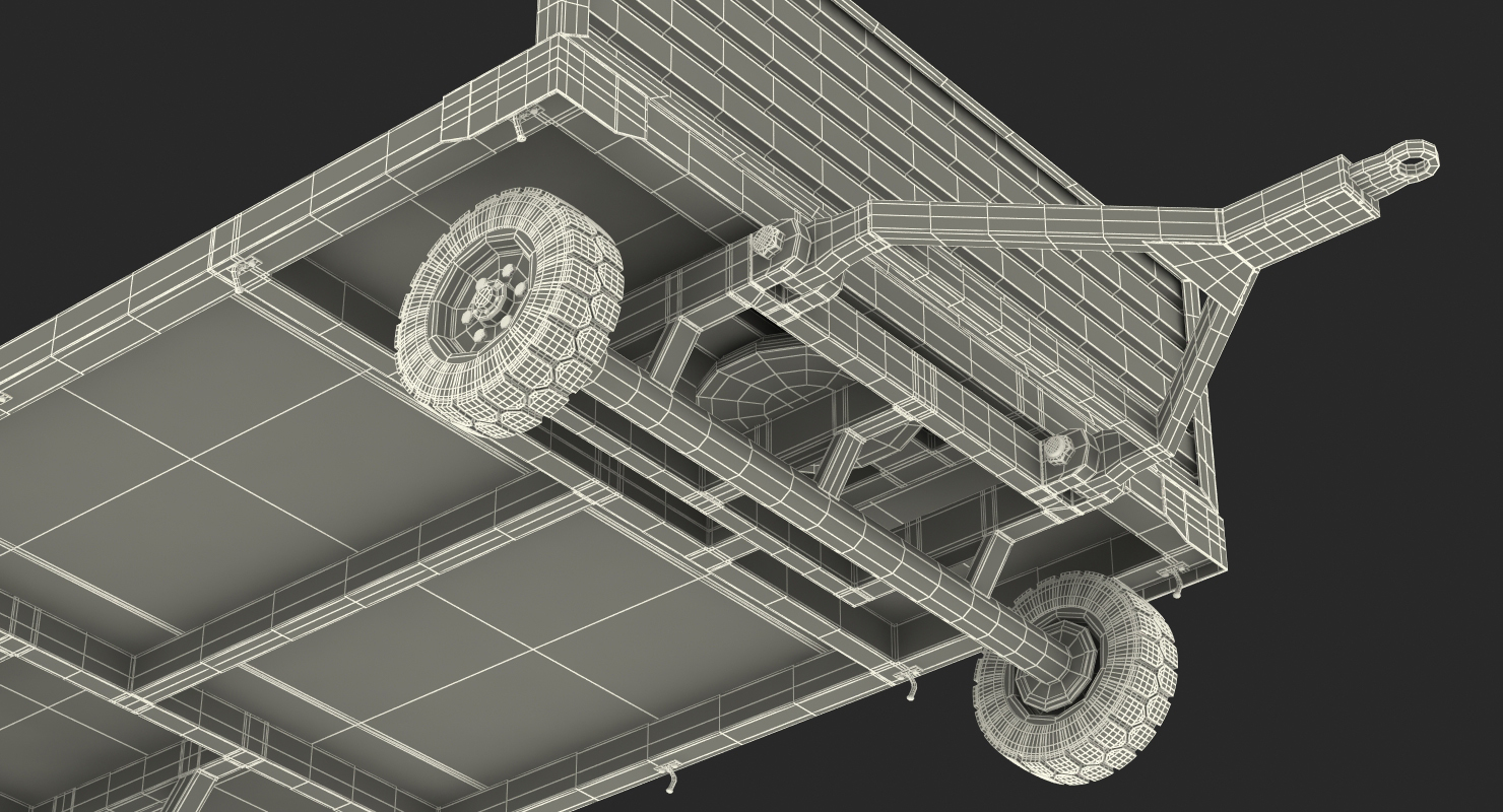 3D Airport Luggage Trolley model