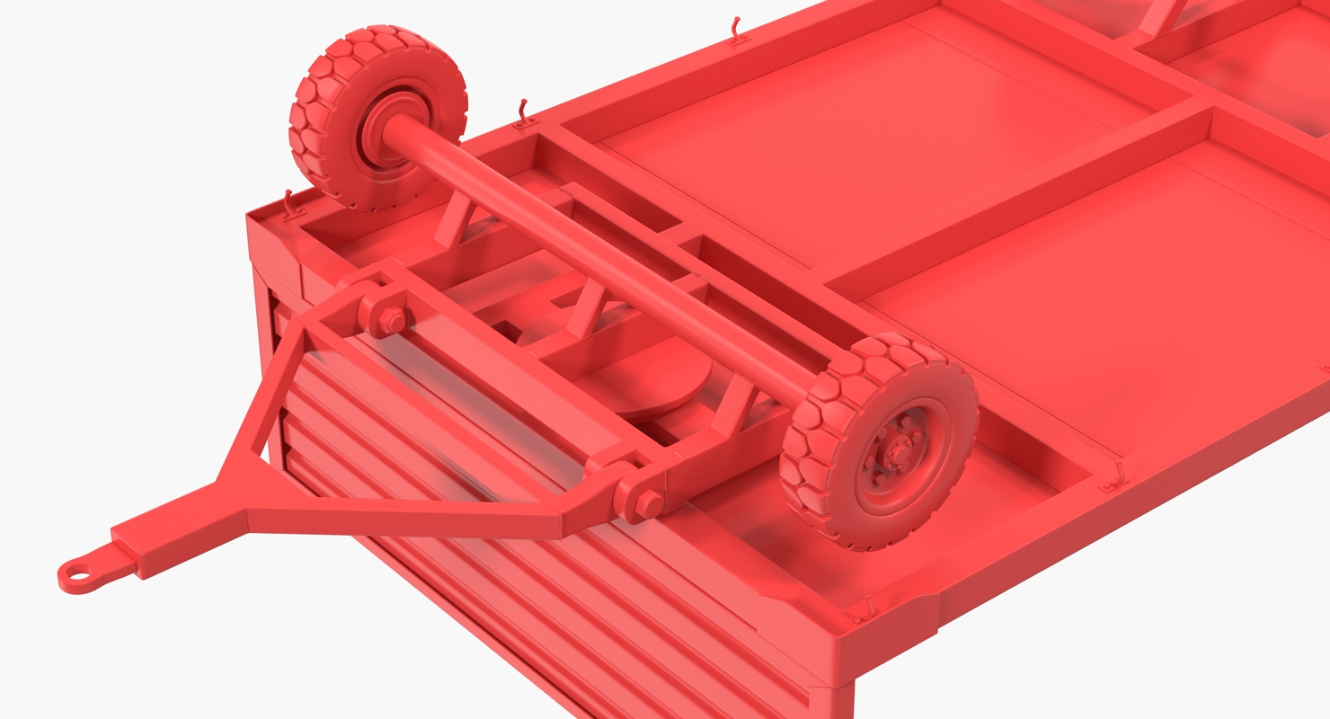 3D Airport Luggage Trolley model