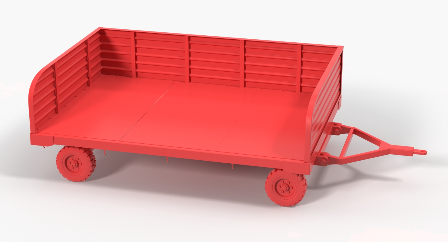 3D Airport Luggage Trolley model