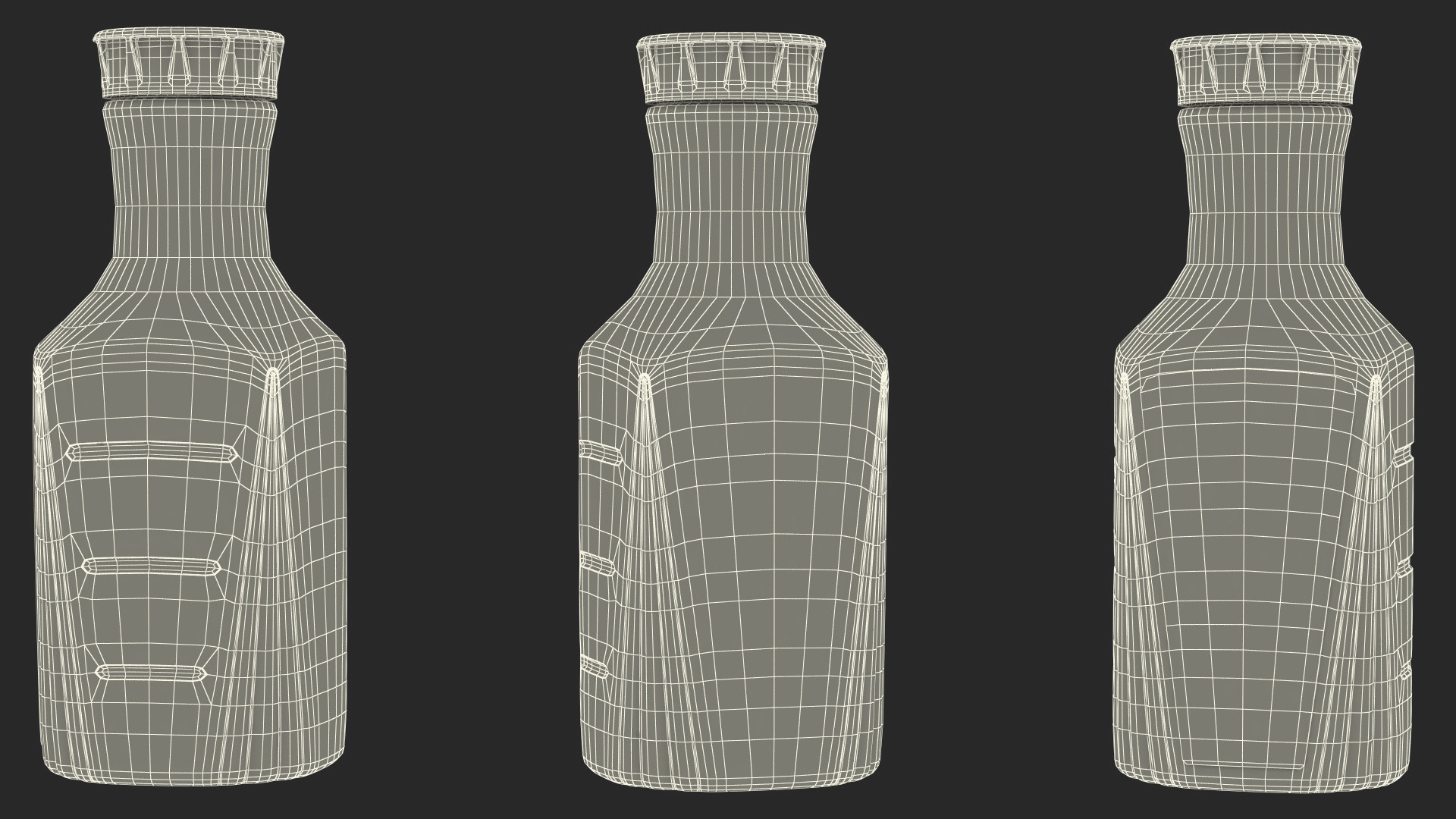 3D Yellow Coke Bottle model