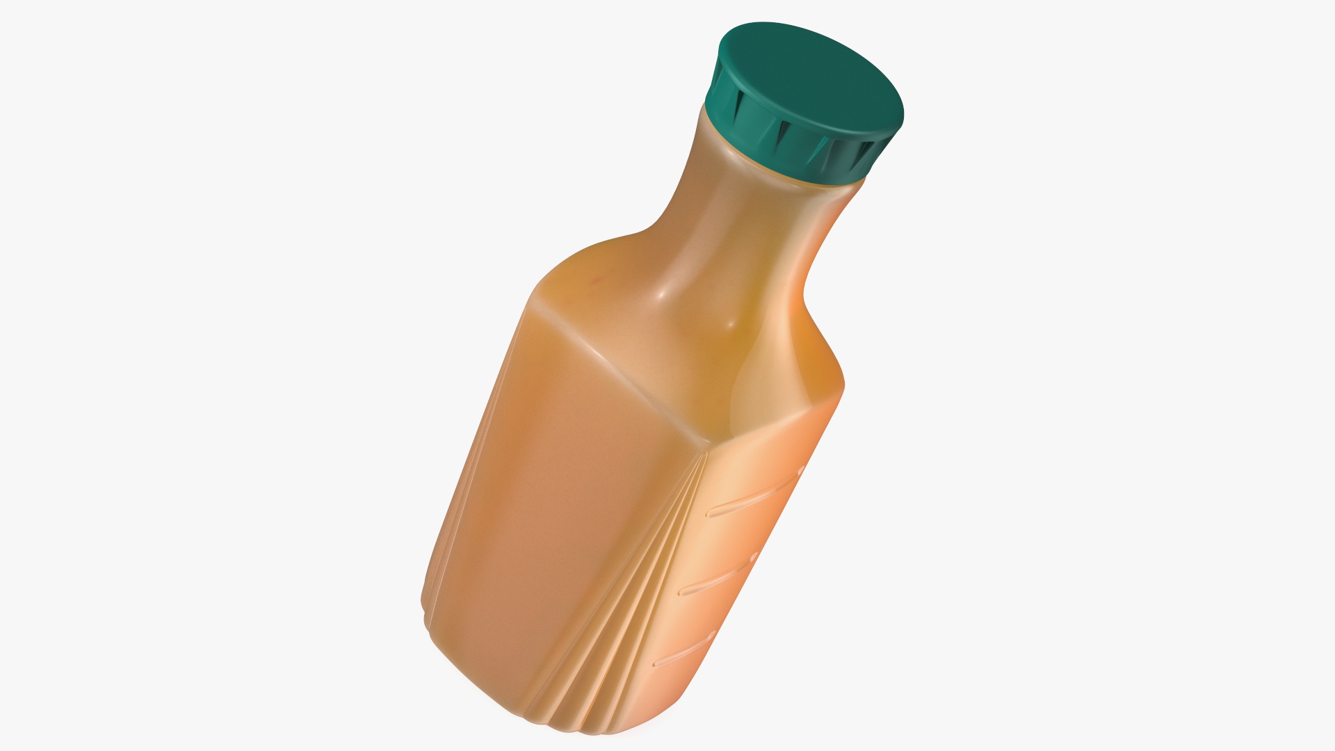 3D Yellow Coke Bottle model