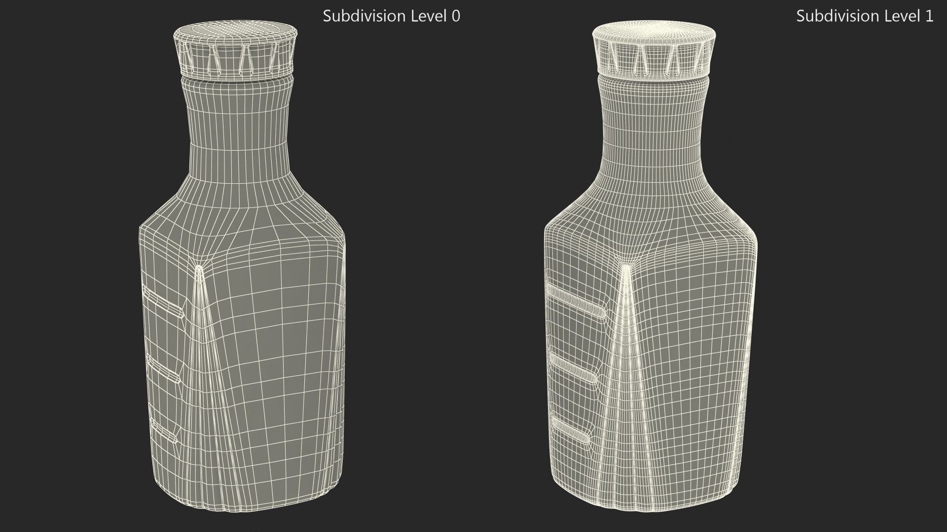 3D Yellow Coke Bottle model