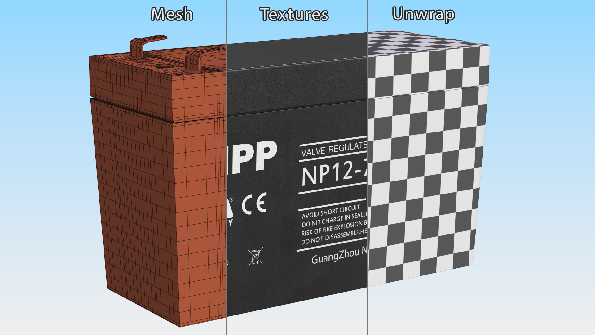 3D NPP Lead Acid Battery