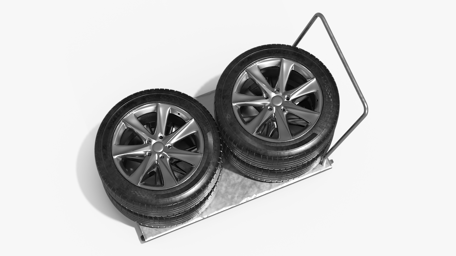 Dolly Cart with Wheels 3D