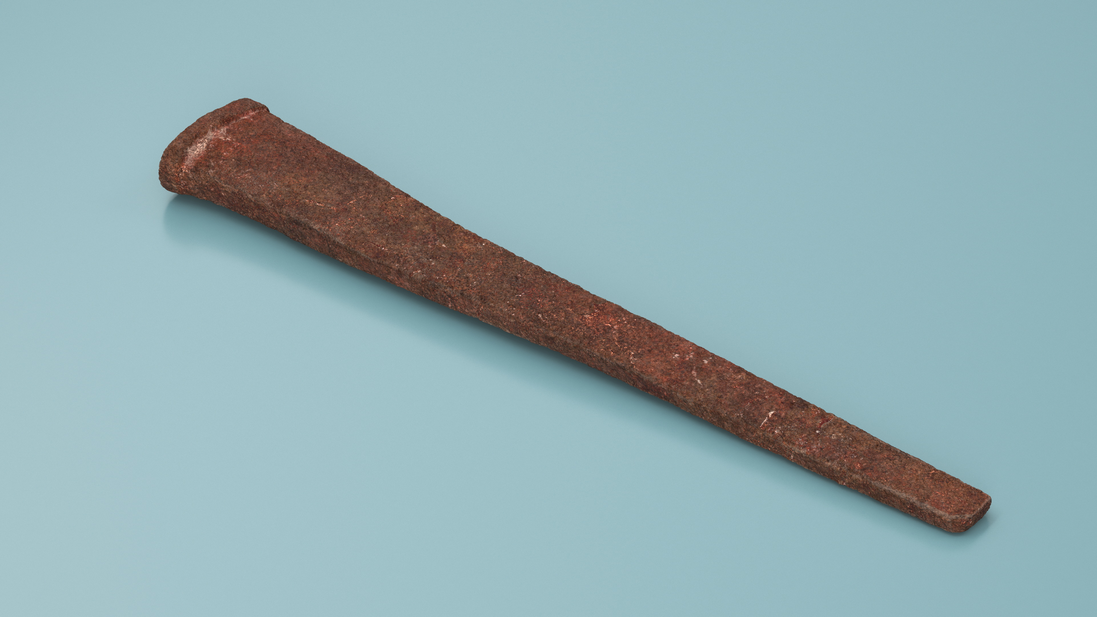 Rusty Old Nail 3D model