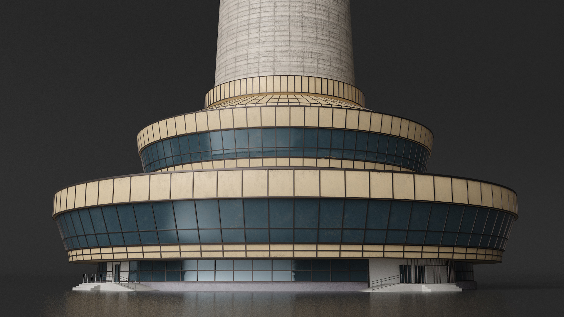 TV Radio Tower 3D model