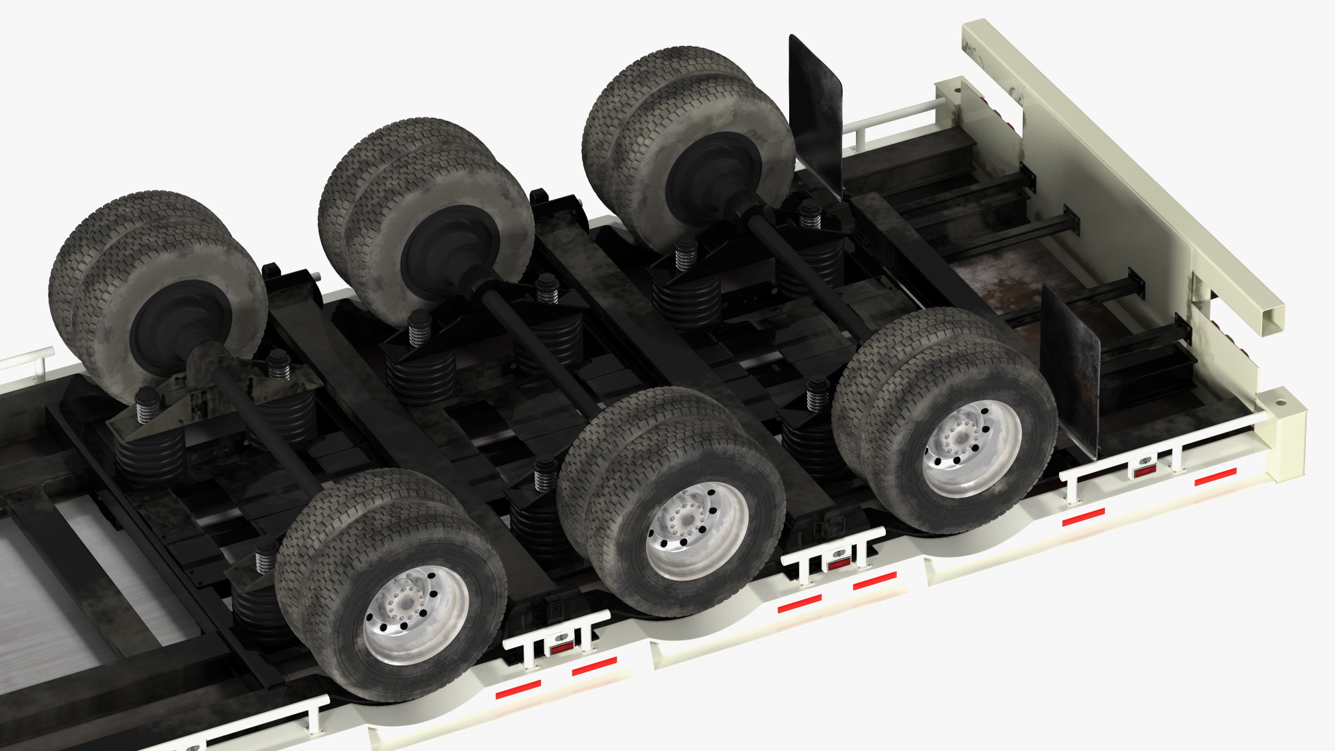 3D model Volvo Truck with Axle Extendable Trailer