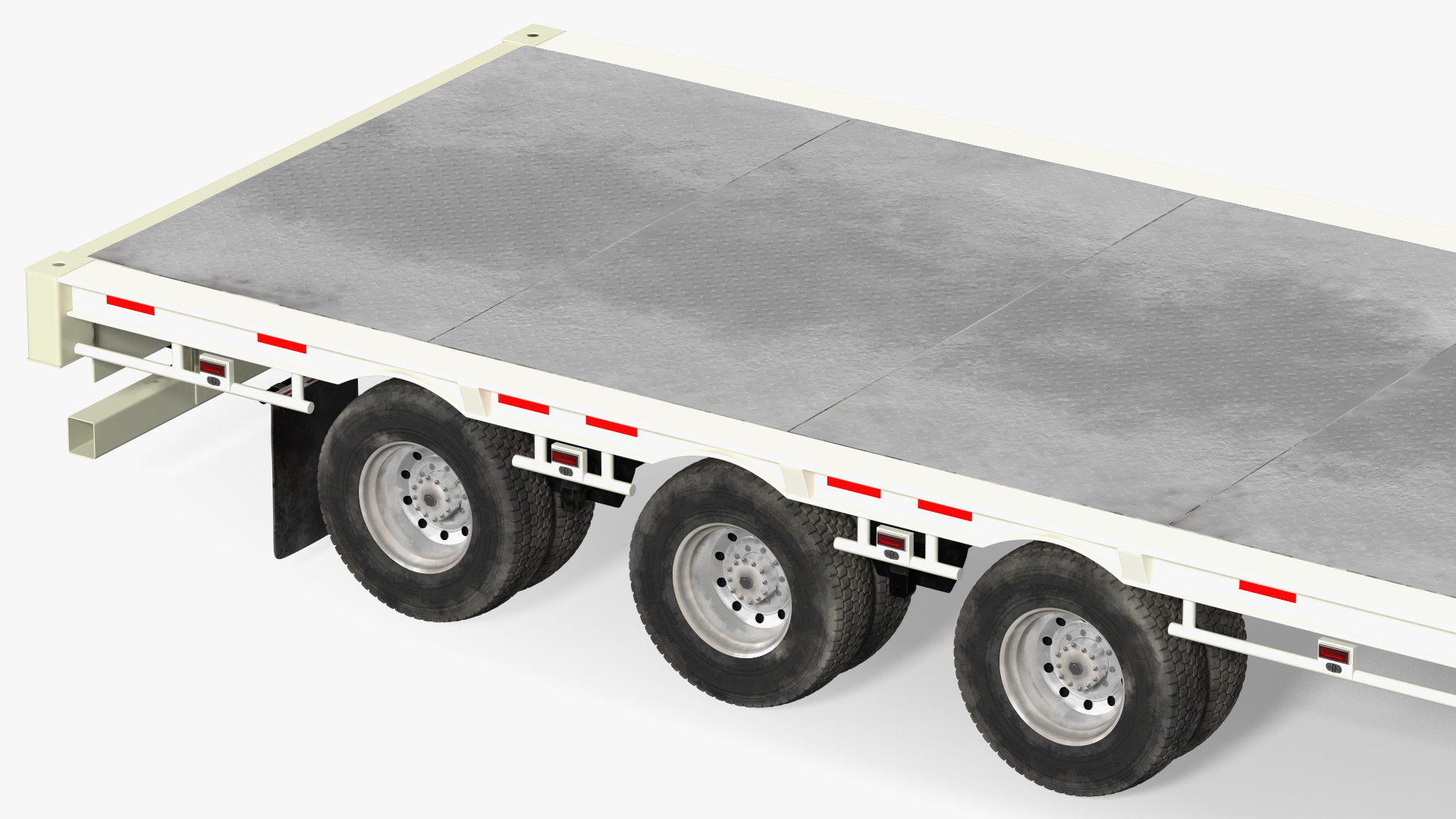 3D model Volvo Truck with Axle Extendable Trailer