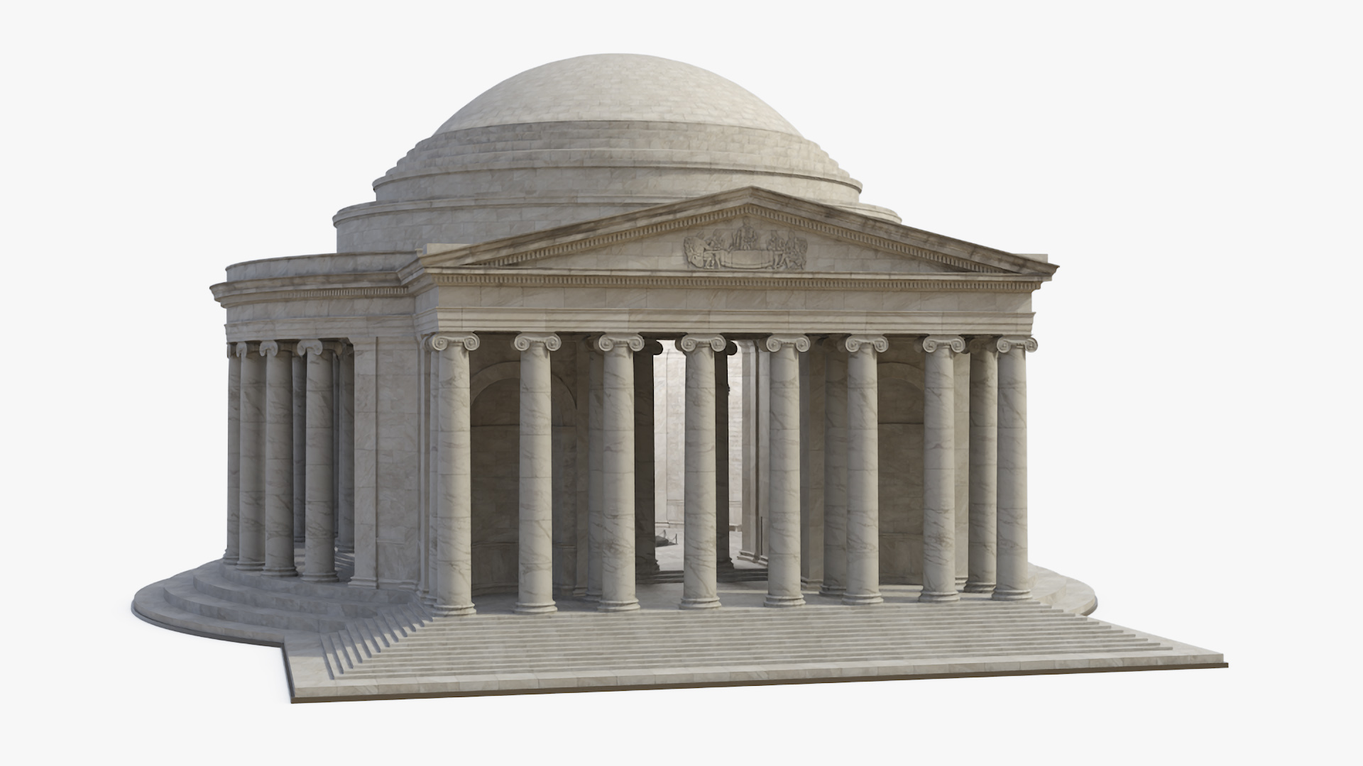 3D model Thomas Jefferson Memorial