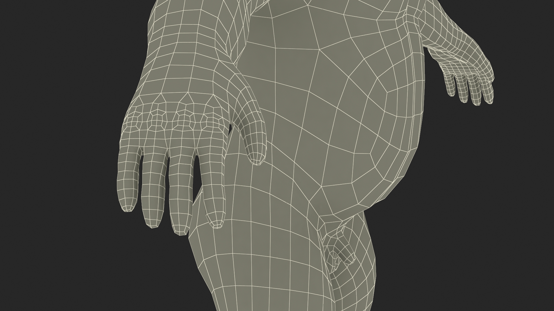 3D Gigantopithecus A-Pose Fur