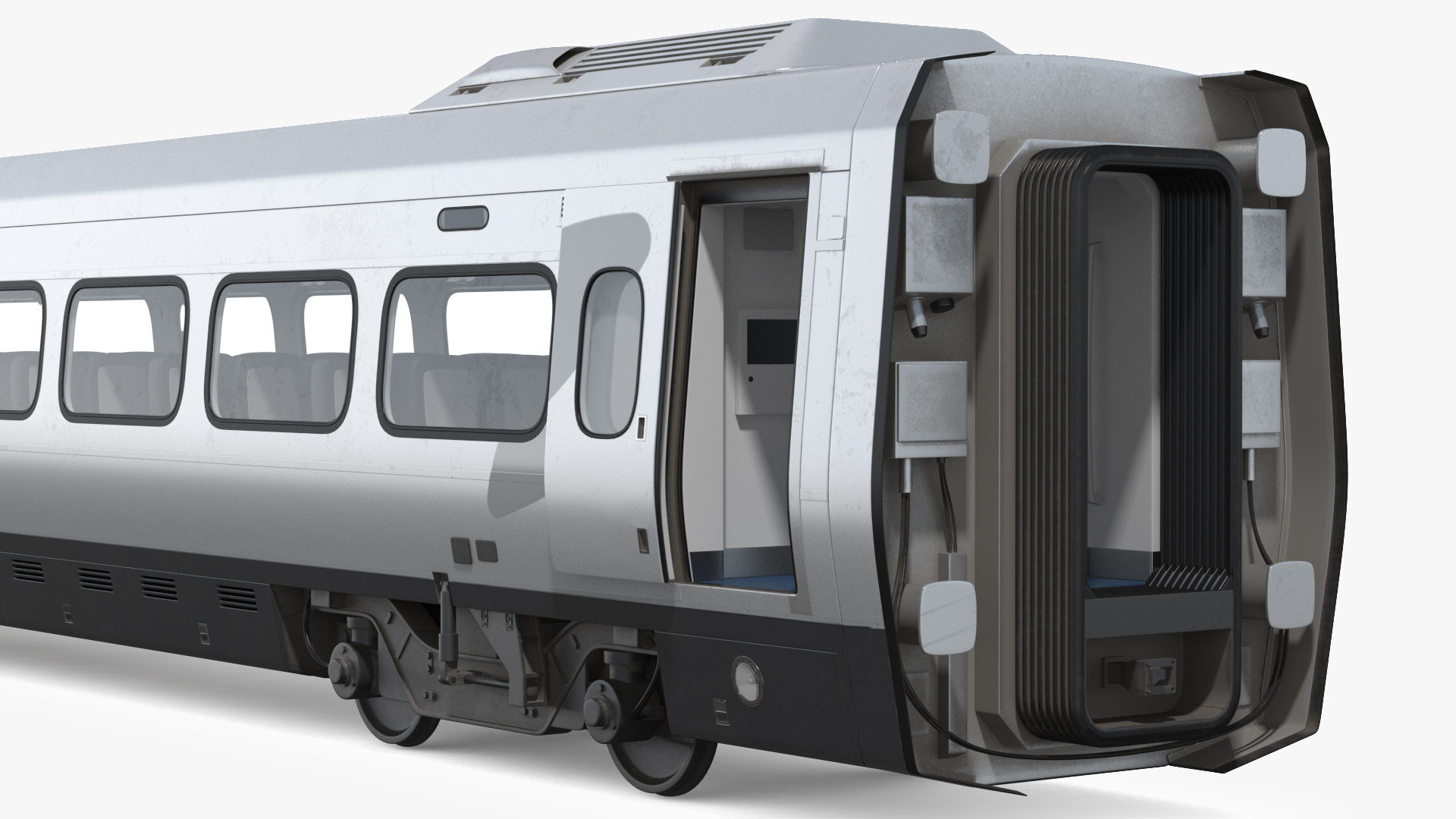 3D Express Business Class Coach Generic Rigged model